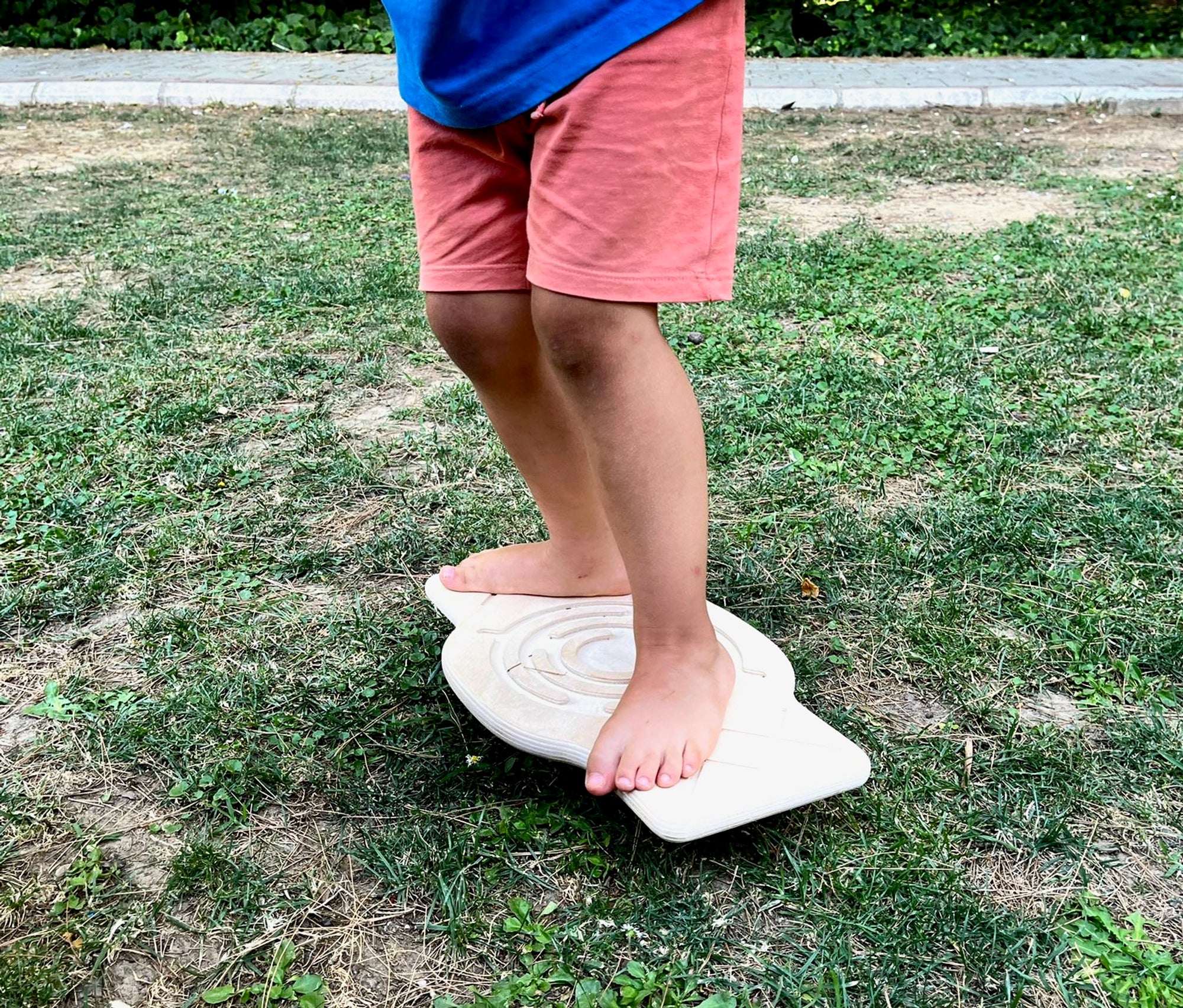 Maze Wooden Balance Board designed for core strength and balance training, featuring a smooth surface and durable wooden construction.