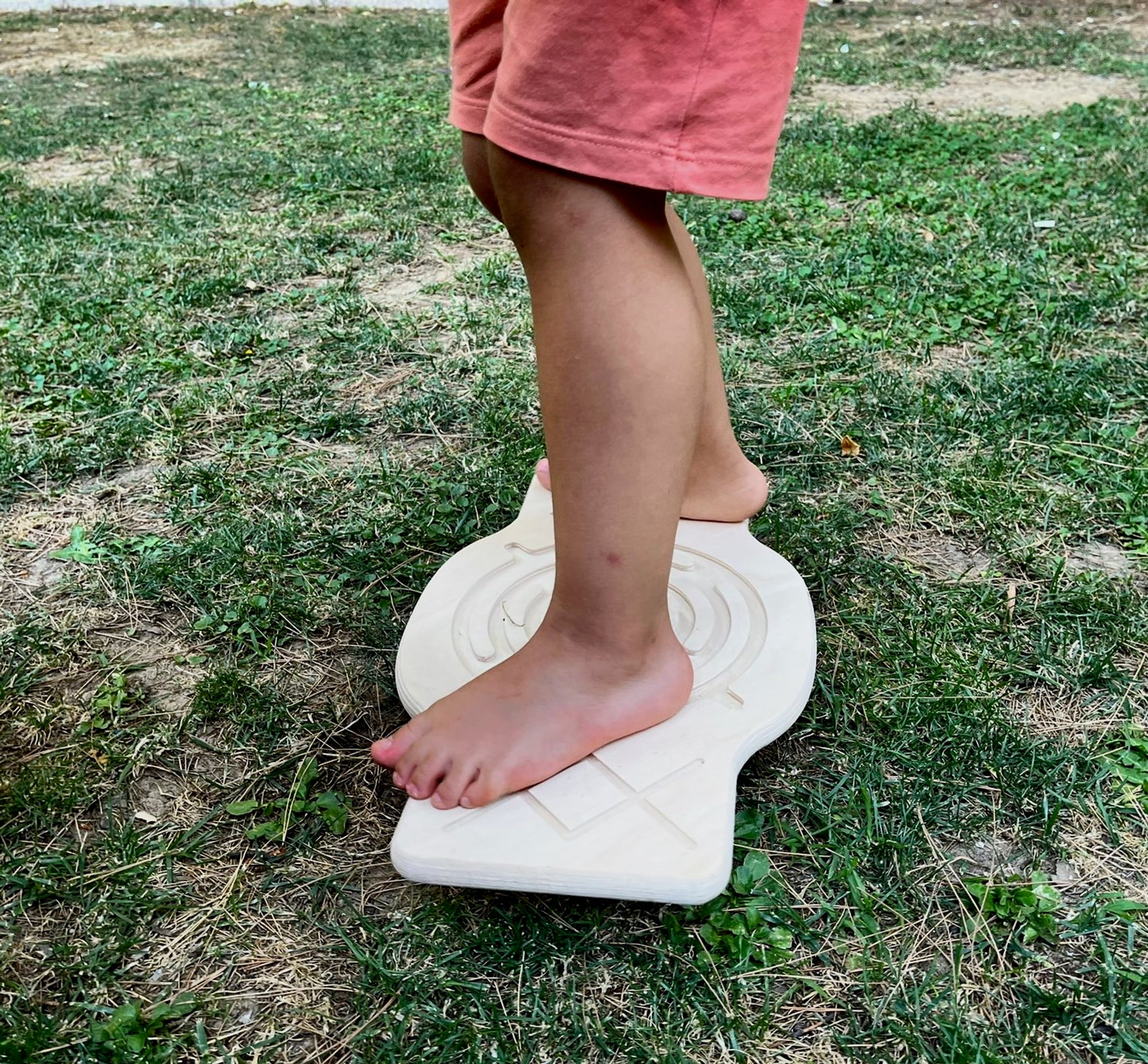 Maze Wooden Balance Board designed for core strength and balance training, featuring a smooth surface and durable wooden construction.