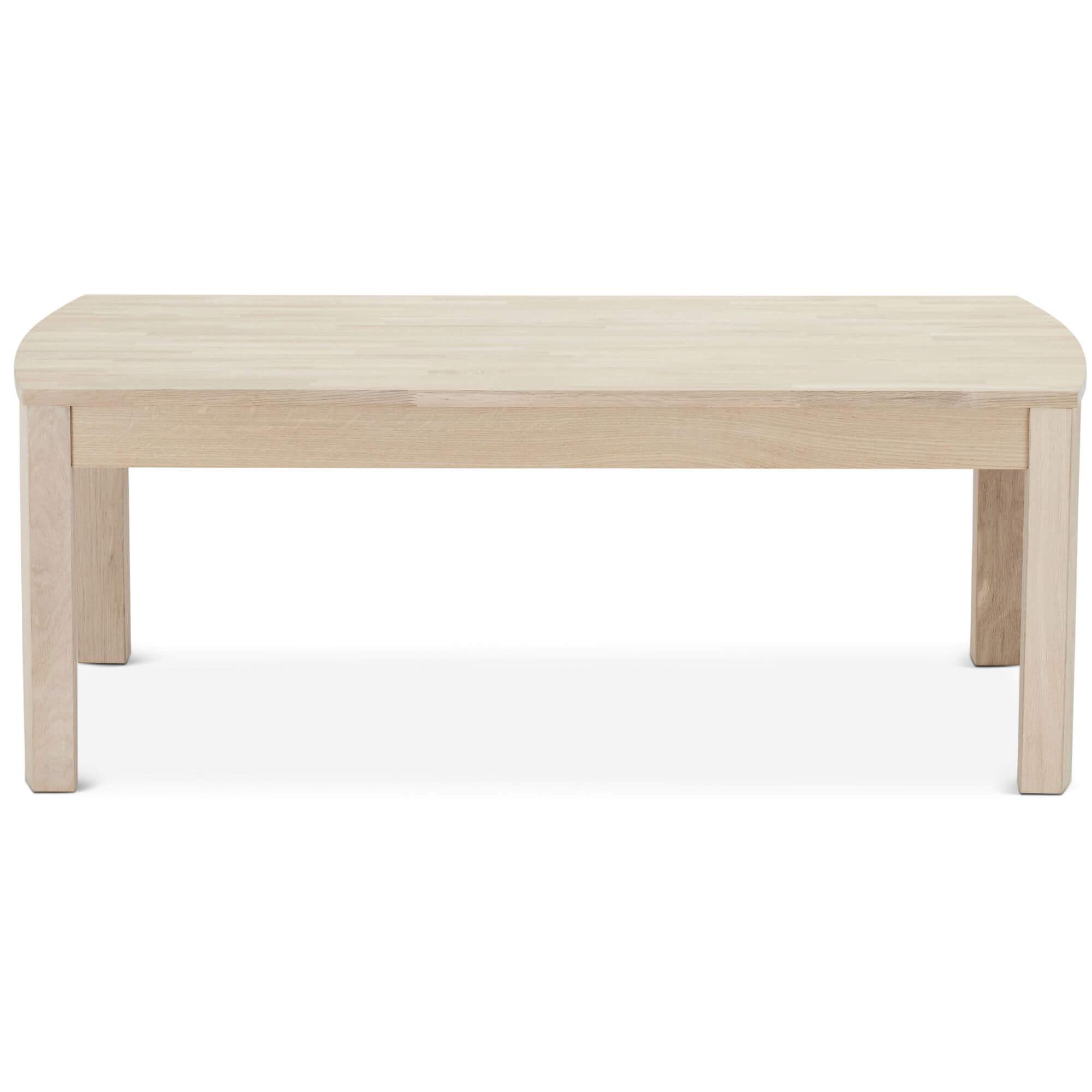 Rectangular Solid Oak Coffee Table 140x80 cm Paris showcasing its elegant design and natural wood finish.