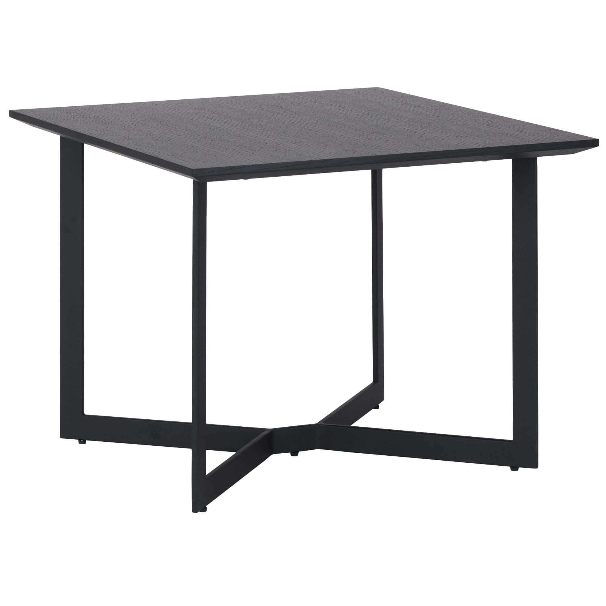 Square Black Oak Coffee Table 70x70 cm Tokyo with sleek design and natural finish, perfect for modern interiors.