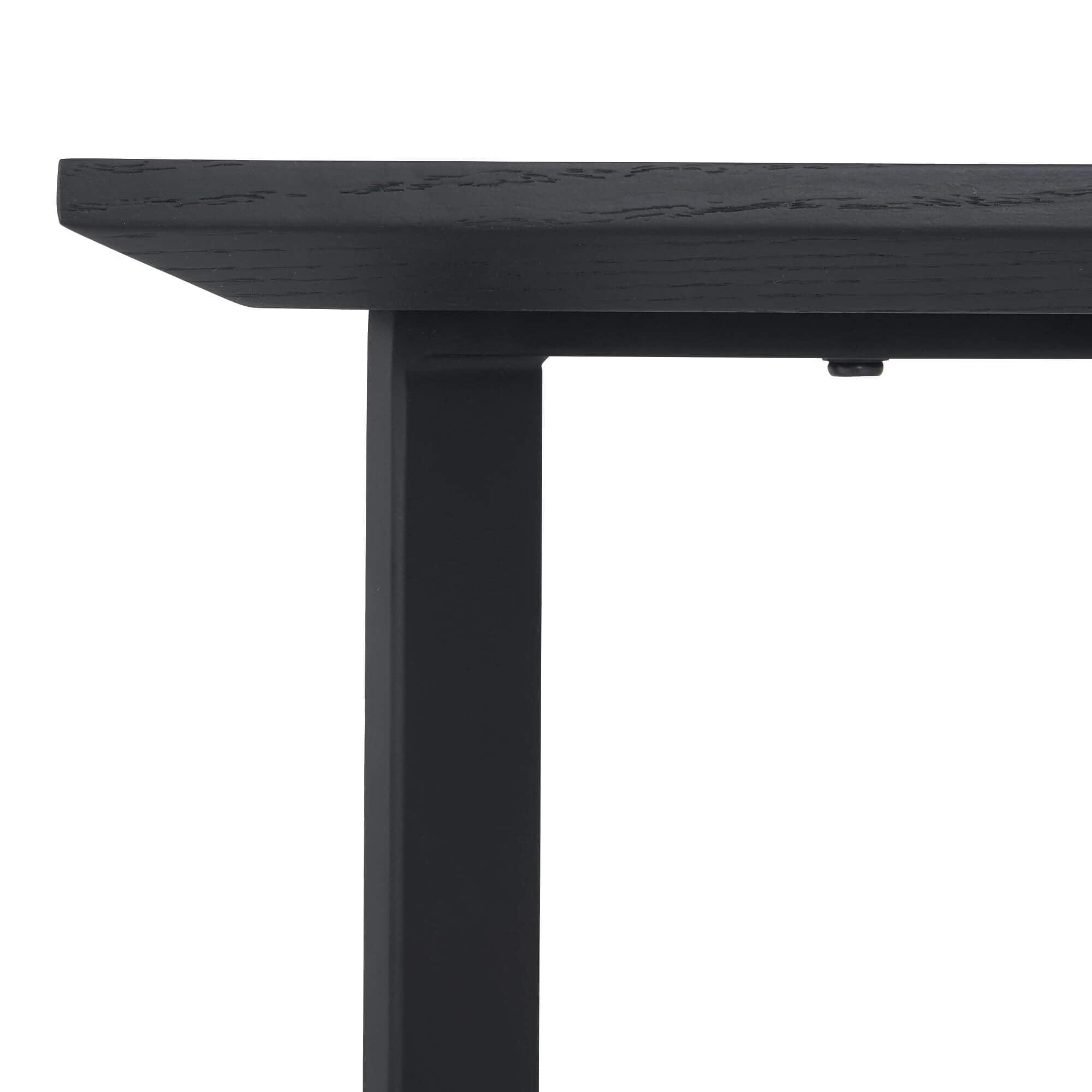 Square Black Oak Coffee Table 70x70 cm Tokyo with sleek design and natural finish, perfect for modern interiors.