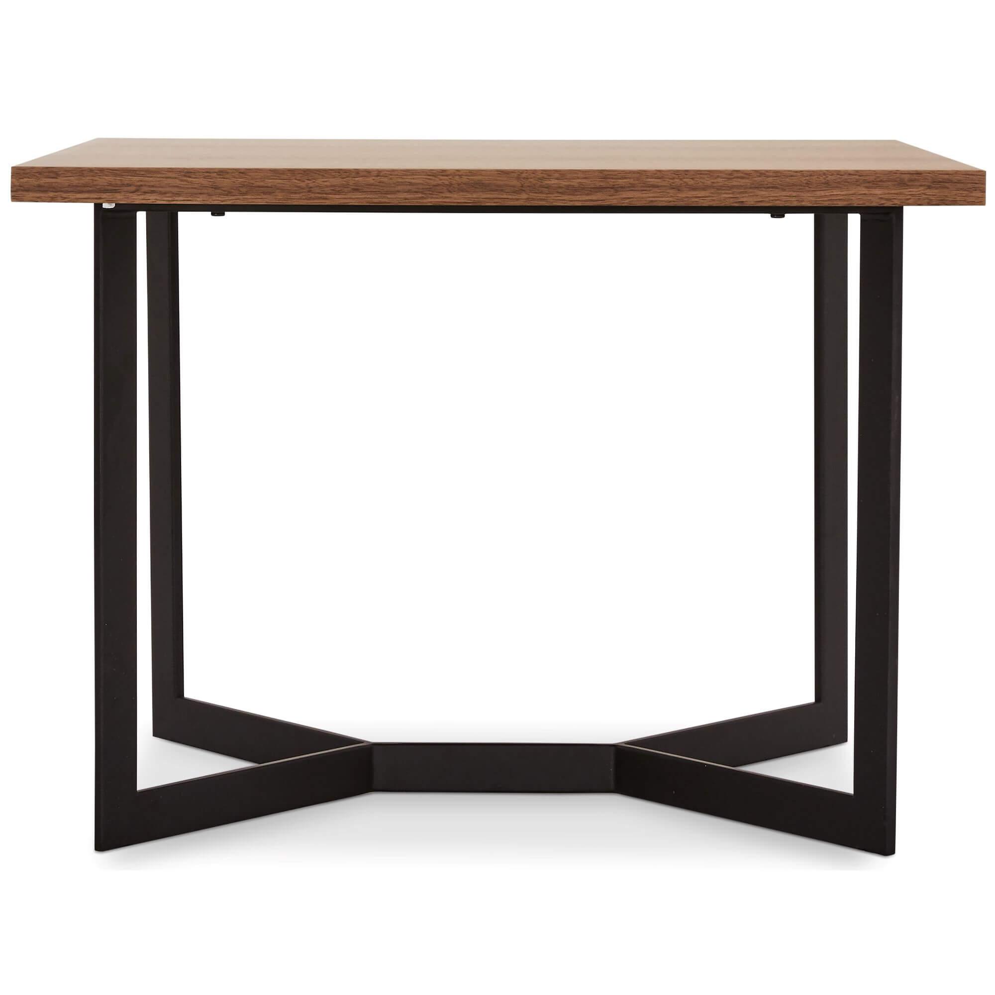 Square Walnut Coffee Table 70x70 cm Tokyo with sleek design and natural finish, perfect for modern interiors.