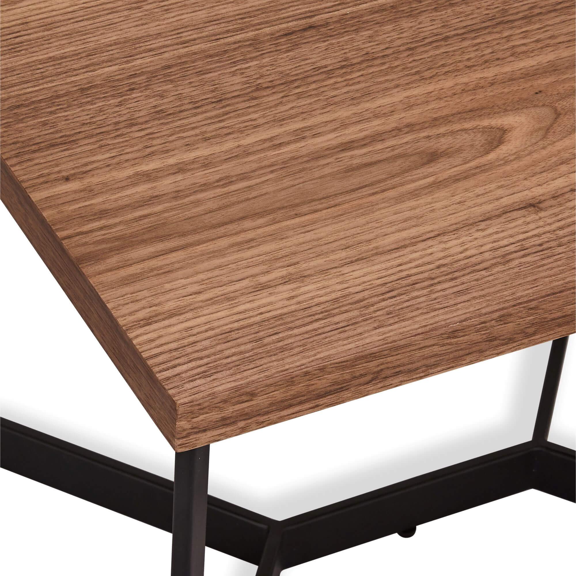 Square Walnut Coffee Table 70x70 cm Tokyo with sleek design and natural finish, perfect for modern interiors.