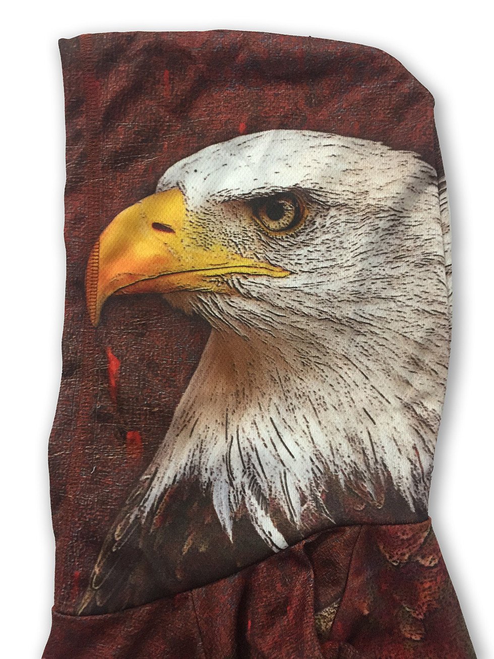 BALD EAGLE USA Hoodie Sport Shirt featuring a vibrant eagle design, made from recycled materials, perfect for outdoor activities.