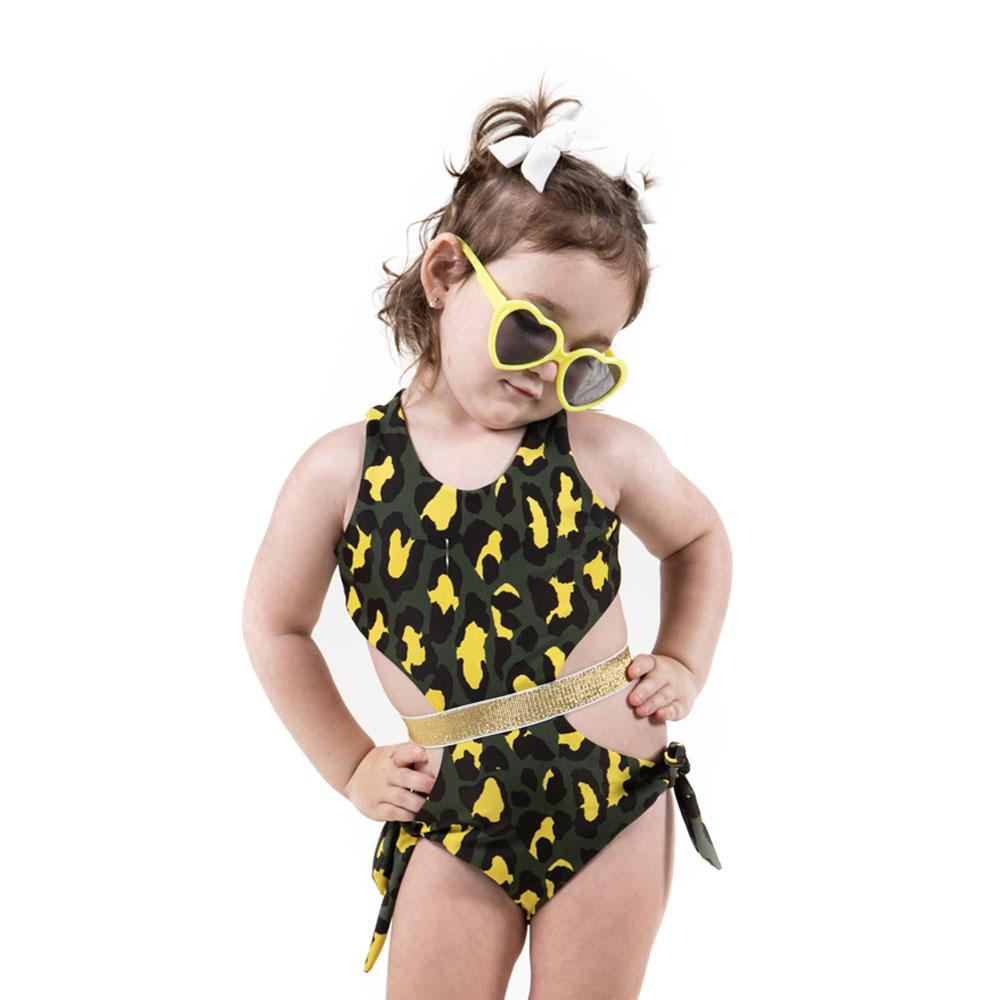 Camo Leopard Trikini featuring a stylish camo leopard print design, adjustable bottom, and UV protection for beach and pool wear.