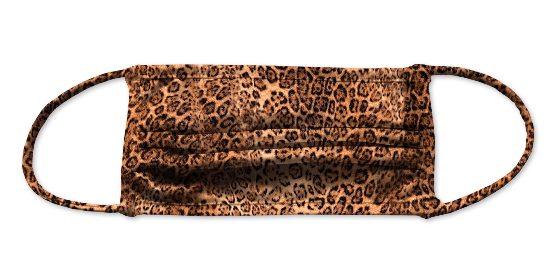 Cheetah print reusable face mask designed for comfort and style, suitable for ages 6 and up.