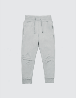 Concrete Sweatpants for kids, made from recycled bamboo, featuring a soft brushed finish and gender-neutral design.