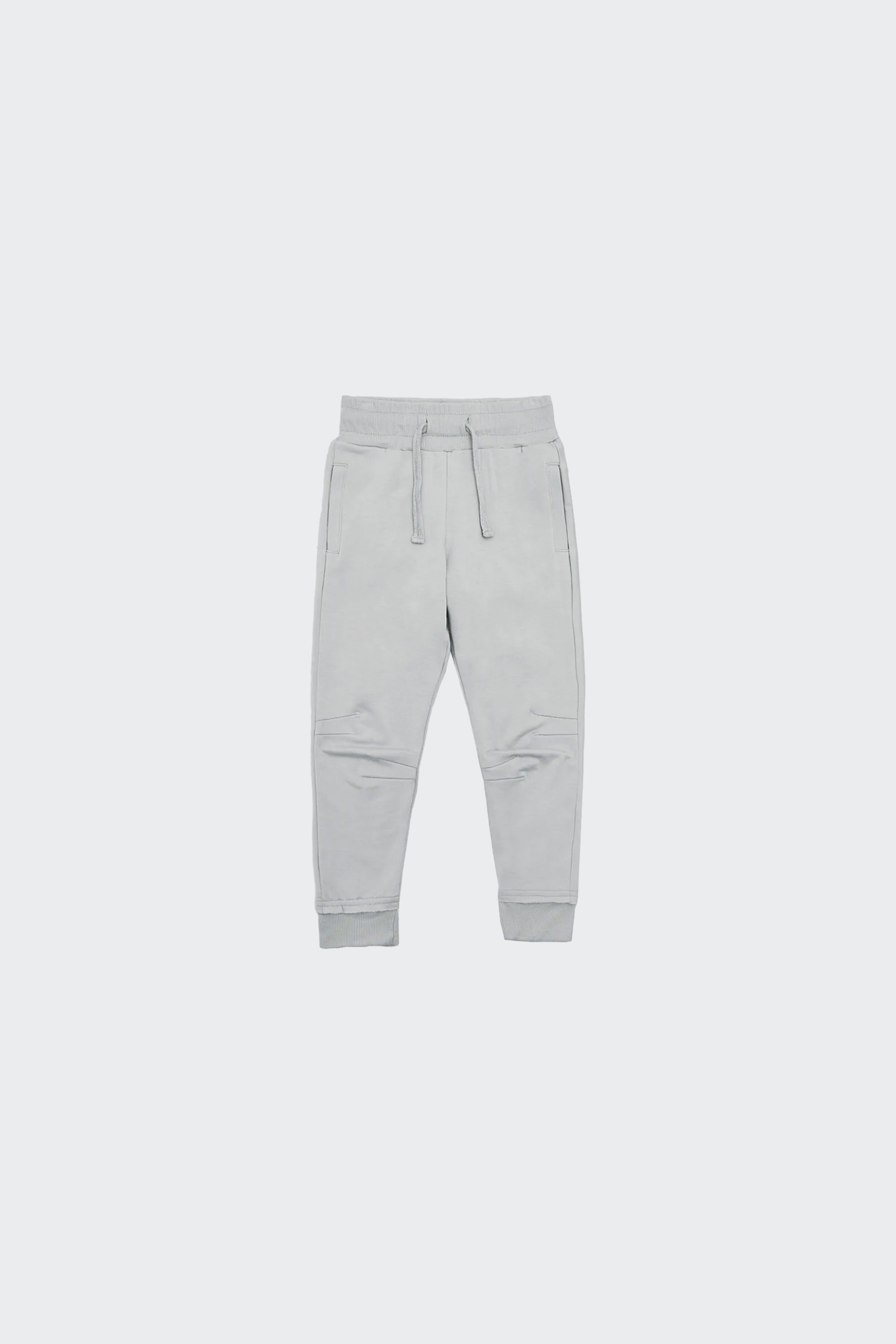 Concrete Sweatpants for kids, made from recycled bamboo, featuring a soft brushed finish and gender-neutral design.