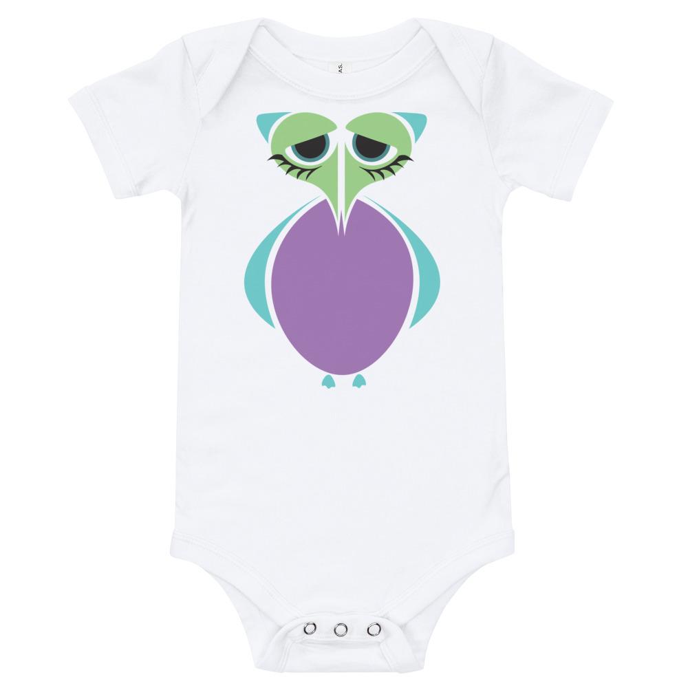 Dodo Kritter Onesie in soft cotton, featuring an envelope neckline and snap leg closure, perfect for babies.