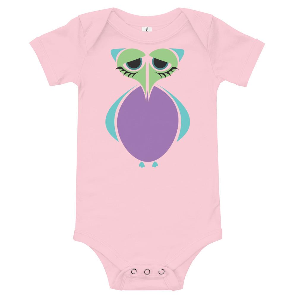 Dodo Kritter Onesie in soft cotton, featuring an envelope neckline and snap leg closure, perfect for babies.