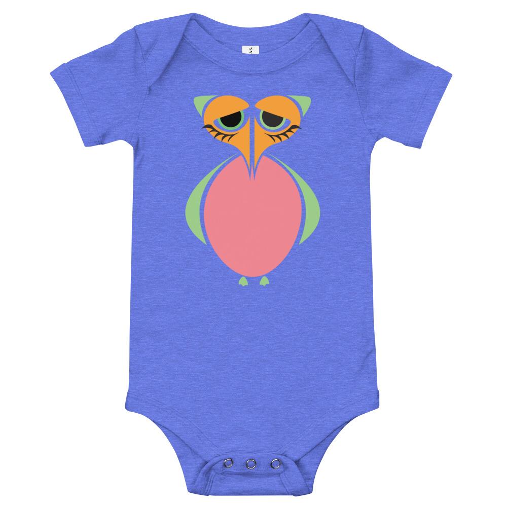 Dodo Kritter Onesie in soft cotton with snap closure and envelope neckline, perfect for babies.