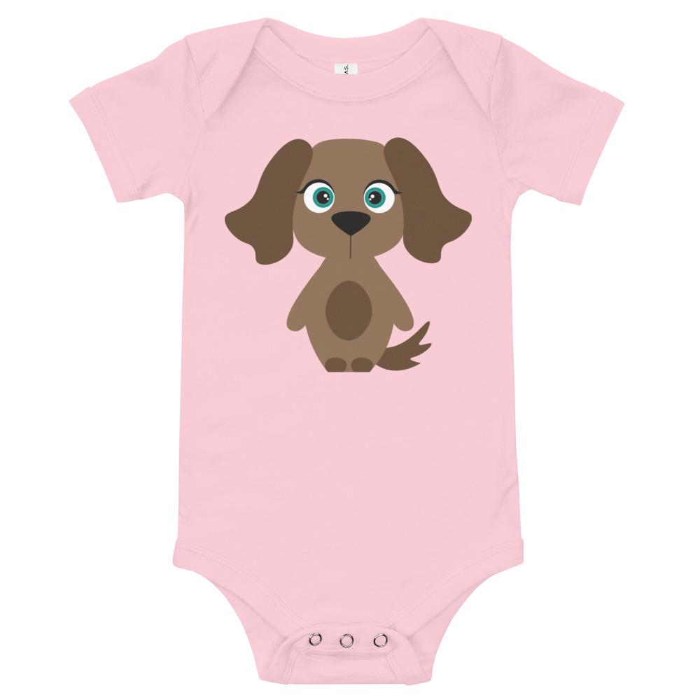 A soft cotton Dog Kritter Onesie featuring a playful dog design, perfect for infants and toddlers.