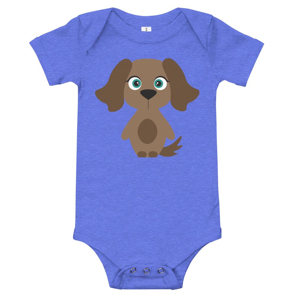 A soft cotton Dog Kritter Onesie featuring a playful dog design, perfect for infants and toddlers.