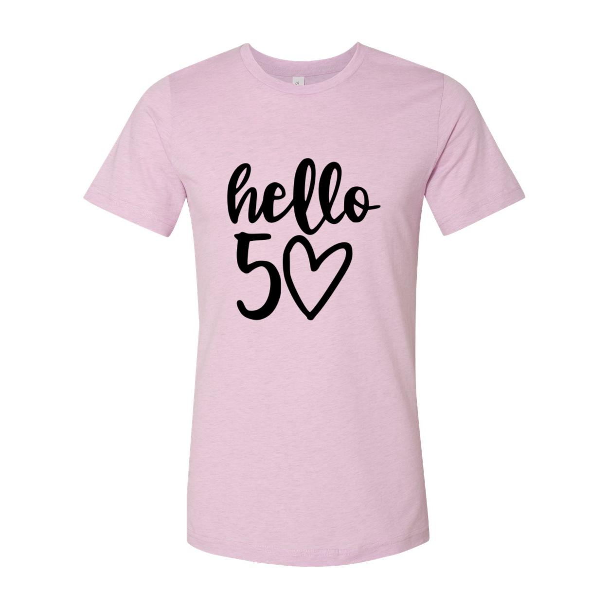 DT0264 Hello 50 Shirt in various colors, showcasing its soft fabric and stylish design.