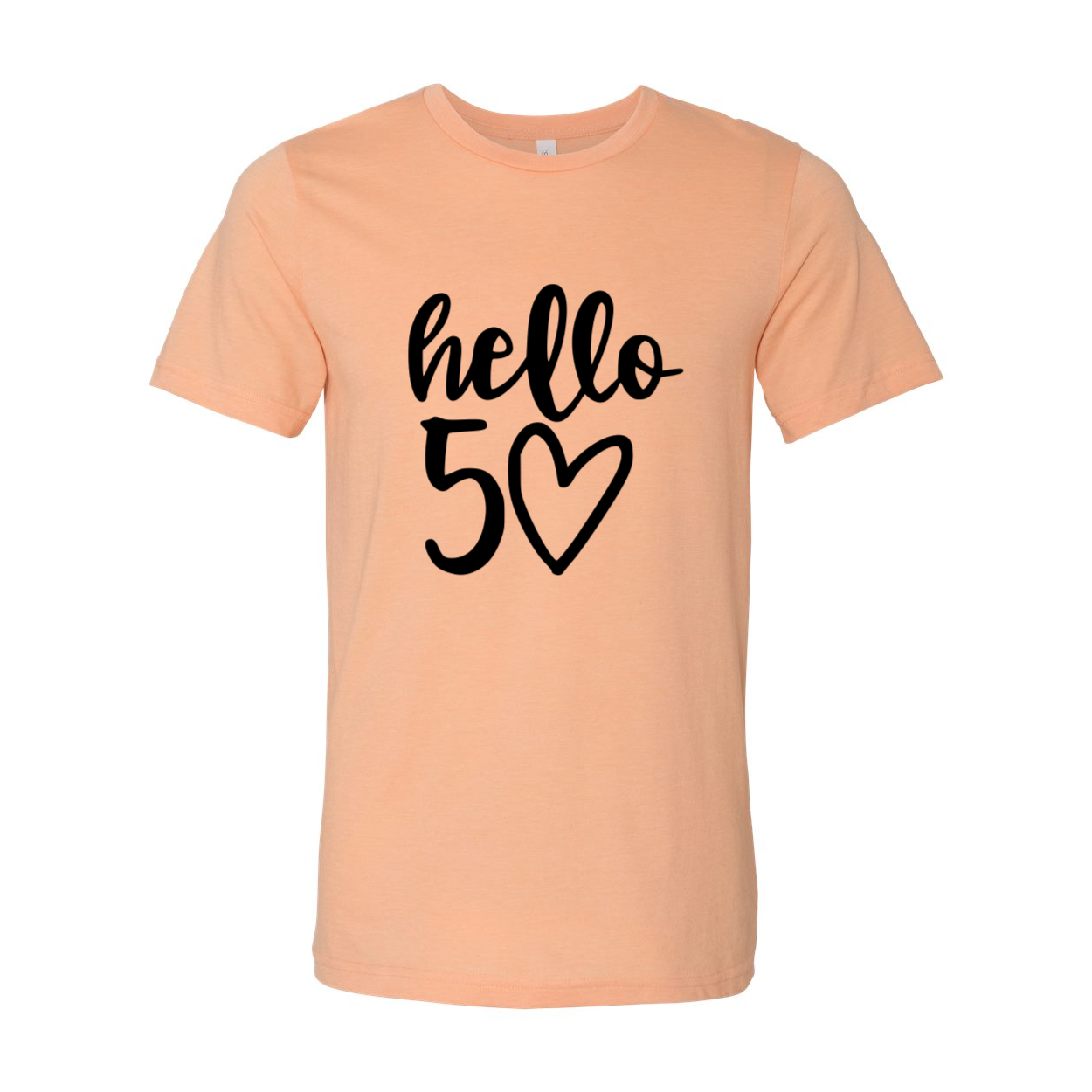 DT0264 Hello 50 Shirt in various colors, showcasing its soft fabric and stylish design.