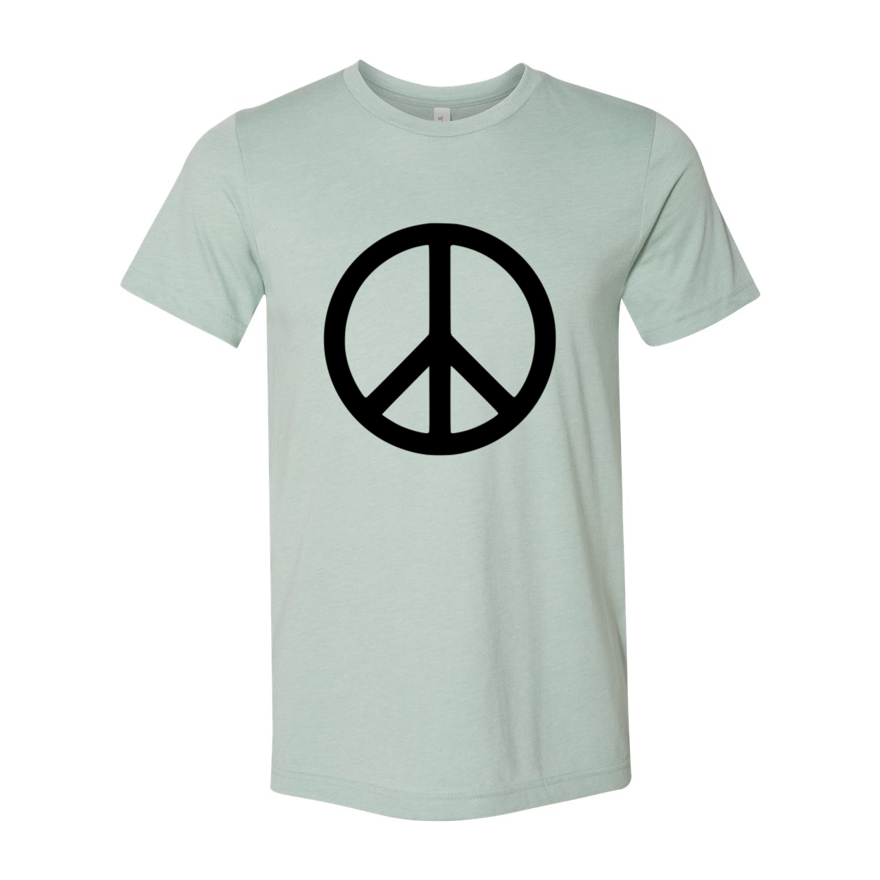 DT0035 Peace Sign Unisex T-shirt in various colors, showcasing its comfortable fabric and stylish design.