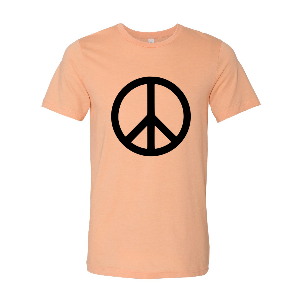 DT0035 Peace Sign Unisex T-shirt in various colors, showcasing its comfortable fabric and stylish design.