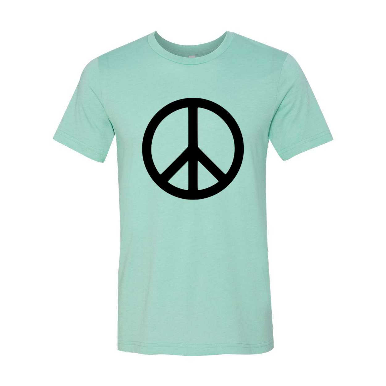 DT0035 Peace Sign Unisex T-shirt in various colors, showcasing its comfortable fabric and stylish design.