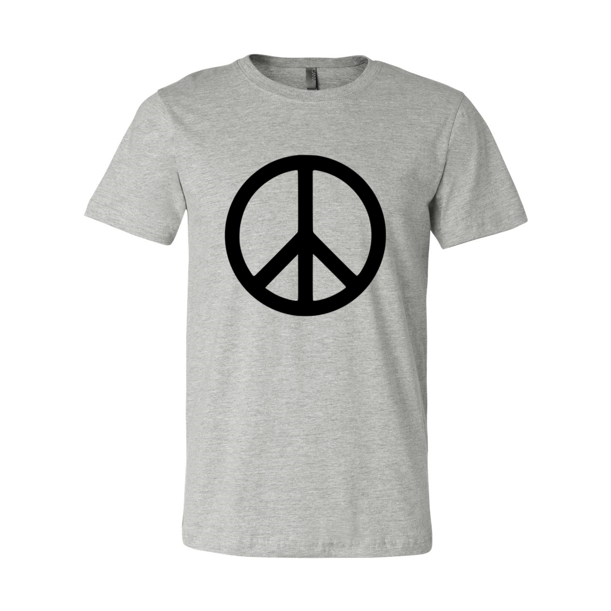 DT0035 Peace Sign Unisex T-shirt in various colors, showcasing its comfortable fabric and stylish design.