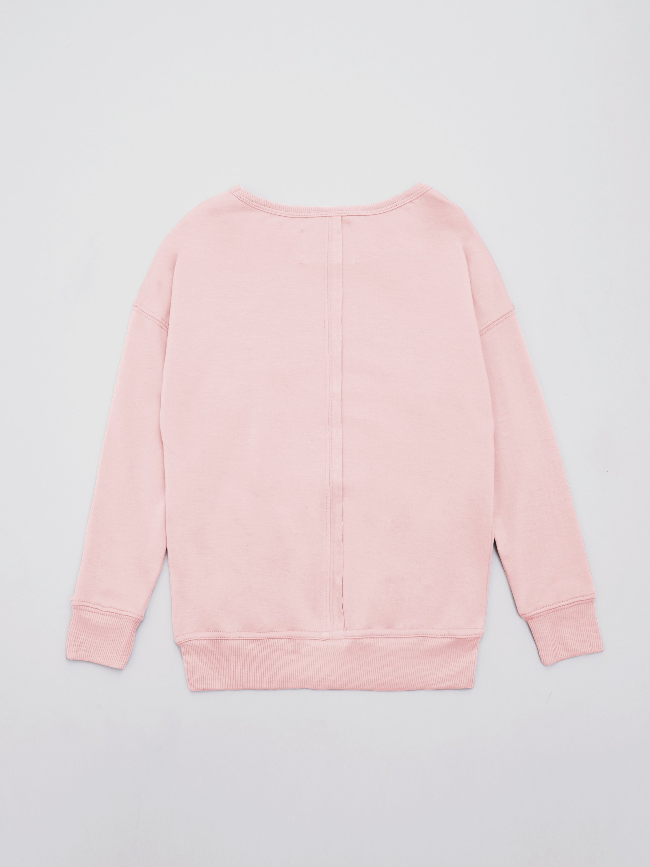 Exposed Crewneck for kids made from recycled bamboo, showcasing its soft texture and gender-neutral design.