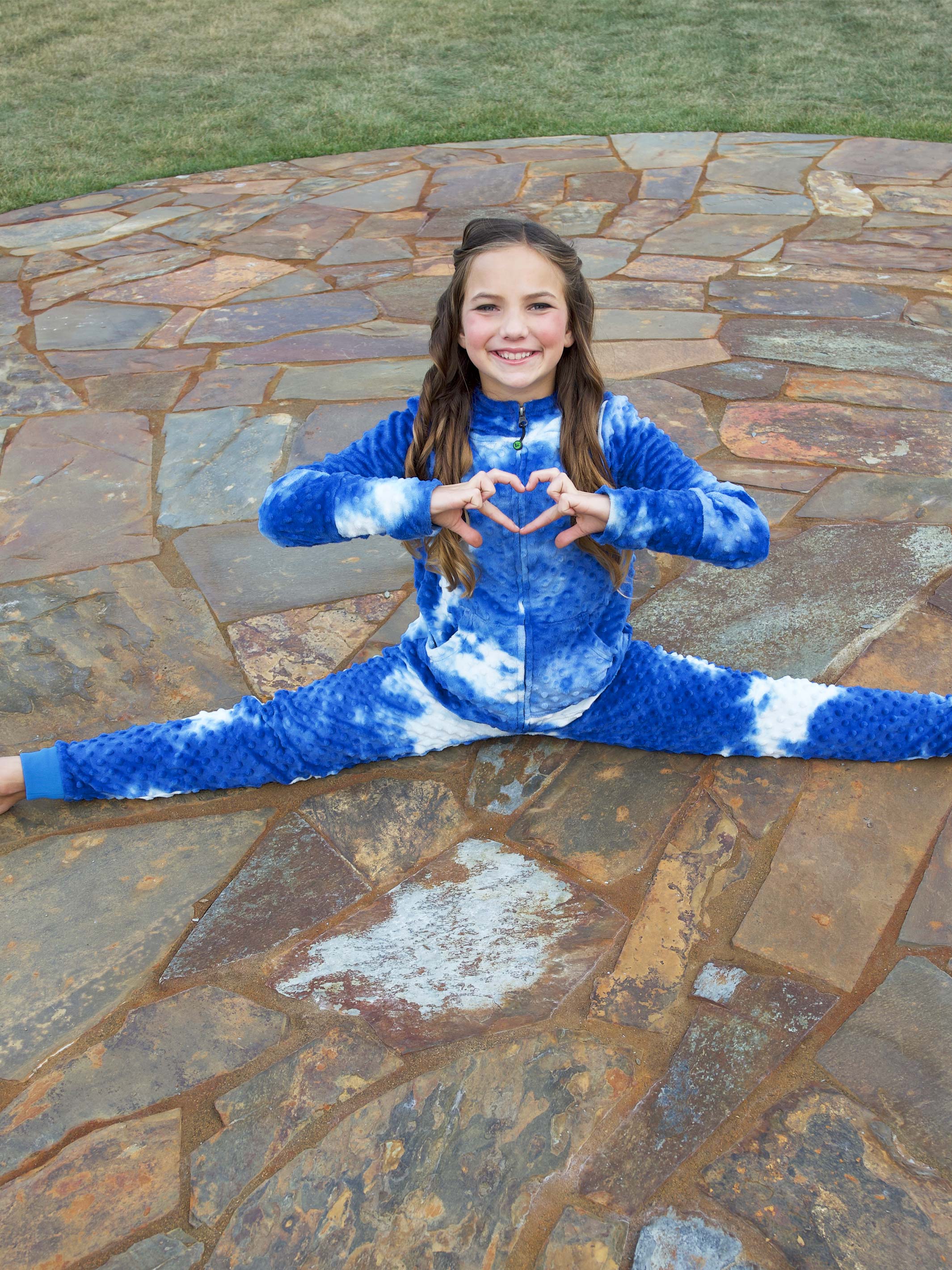 Limeapple Hoodie + Joggers + Blanket Set featuring unique tie dye design and soft minky fabric, perfect for cozy wear.