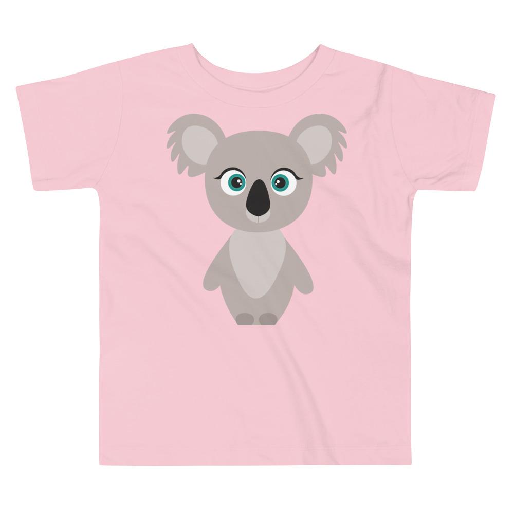 Koala Kritter Toddler T-shirt in soft cotton with a cute koala design, perfect for active toddlers.