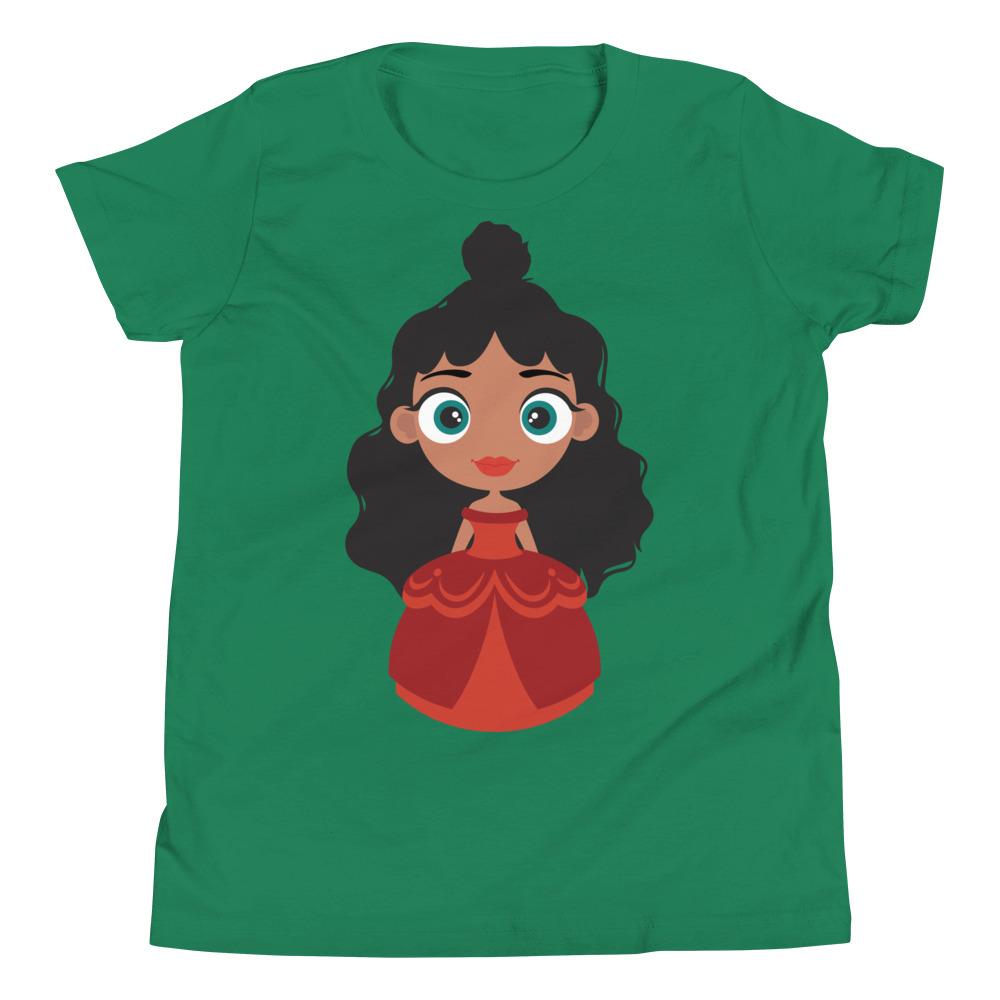 Kritter Christmas Girl Kids T-Shirt in festive design, made from soft jersey cotton, perfect for holiday celebrations.