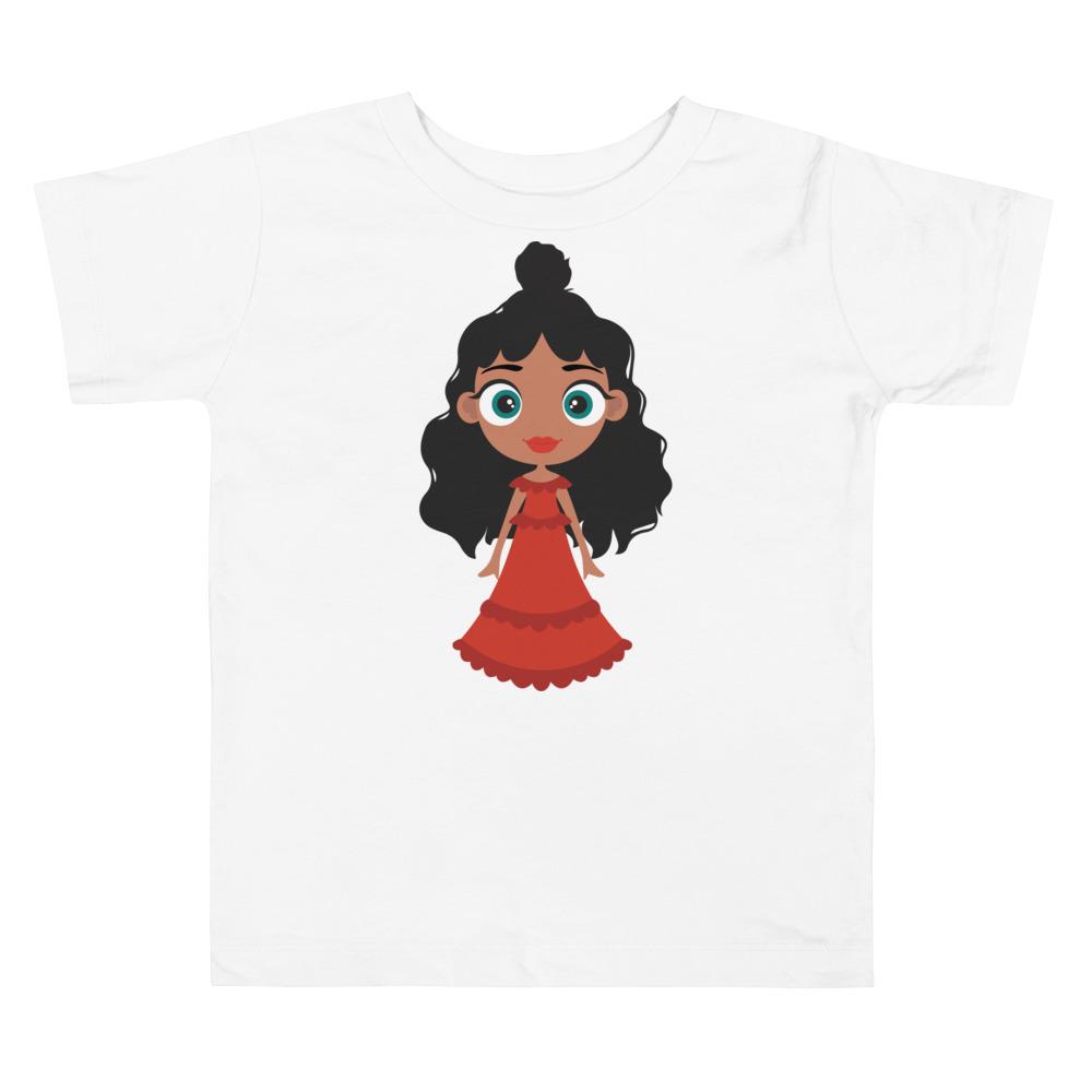 Kritter Christmas Girl Toddler T-shirt in festive design, made from 100% cotton, featuring a relaxed fit for comfort.