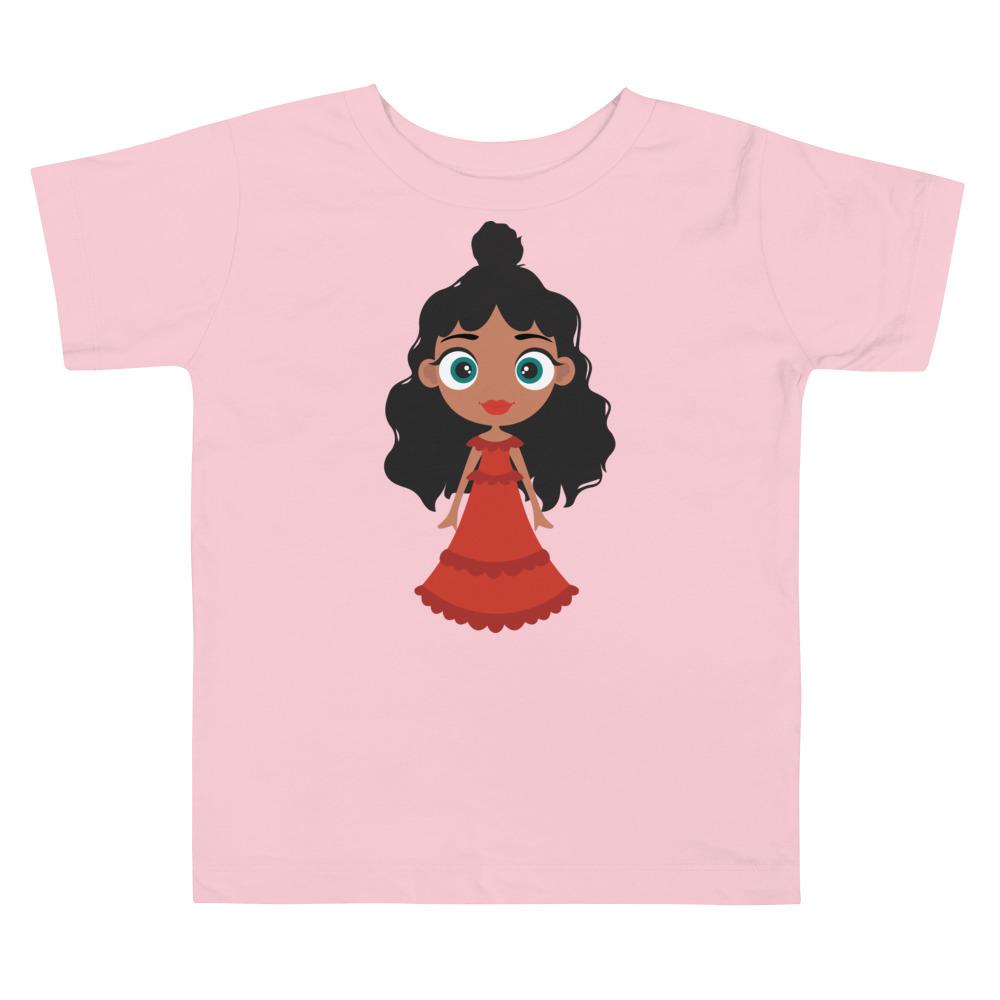 Kritter Christmas Girl Toddler T-shirt in festive design, made from 100% cotton, featuring a relaxed fit for comfort.