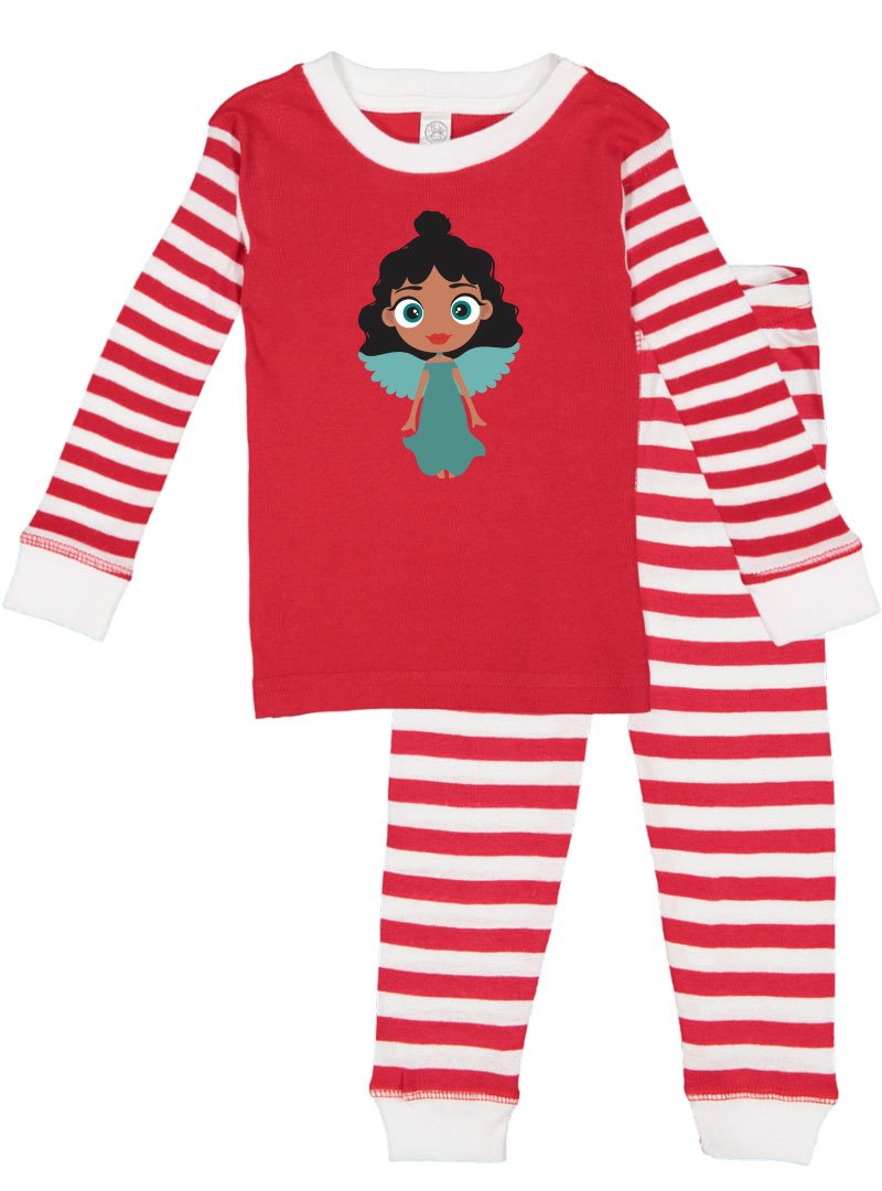 Kritter Christmas Mermaid Infant/Toddler Pajamas featuring a colorful mermaid design, perfect for festive holiday wear.