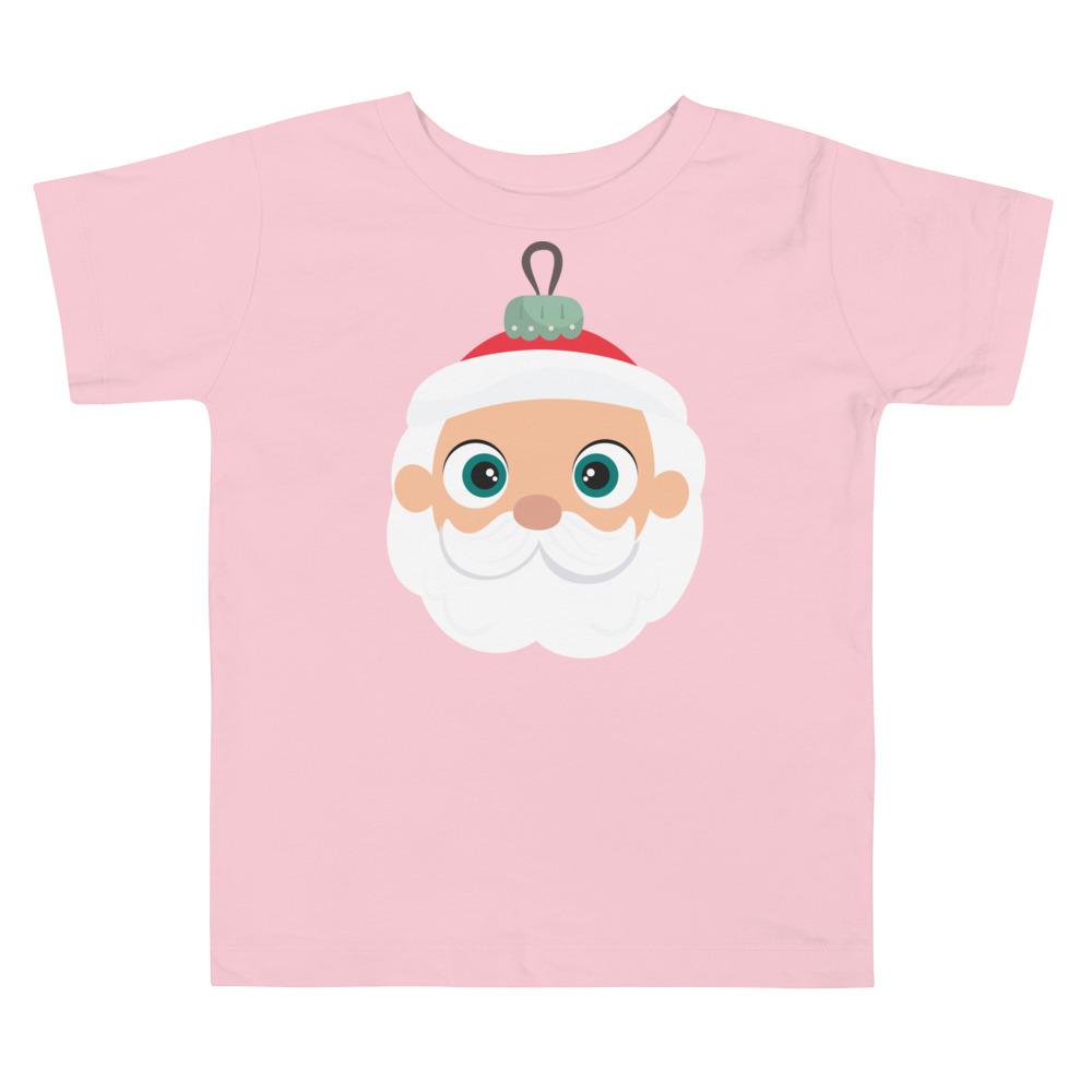 Kritter Christmas Santa Claus Toddler T-shirt featuring a cheerful Santa design, made from 100% cotton with a relaxed fit.