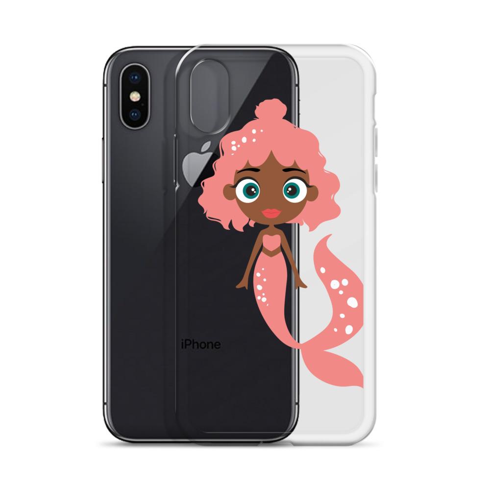 Kritter Mermaid iPhone Case featuring a vibrant mermaid design with a solid polycarbonate back and flexible TPU sides.