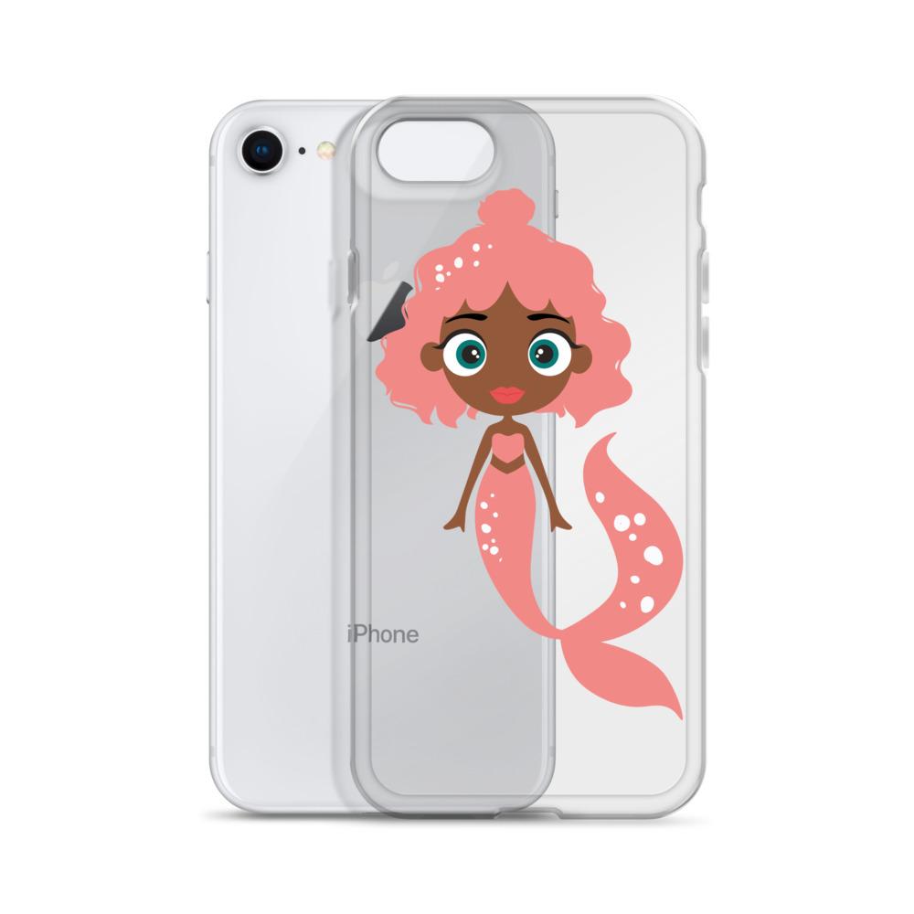 Kritter Mermaid iPhone Case featuring a vibrant mermaid design with a solid polycarbonate back and flexible TPU sides.