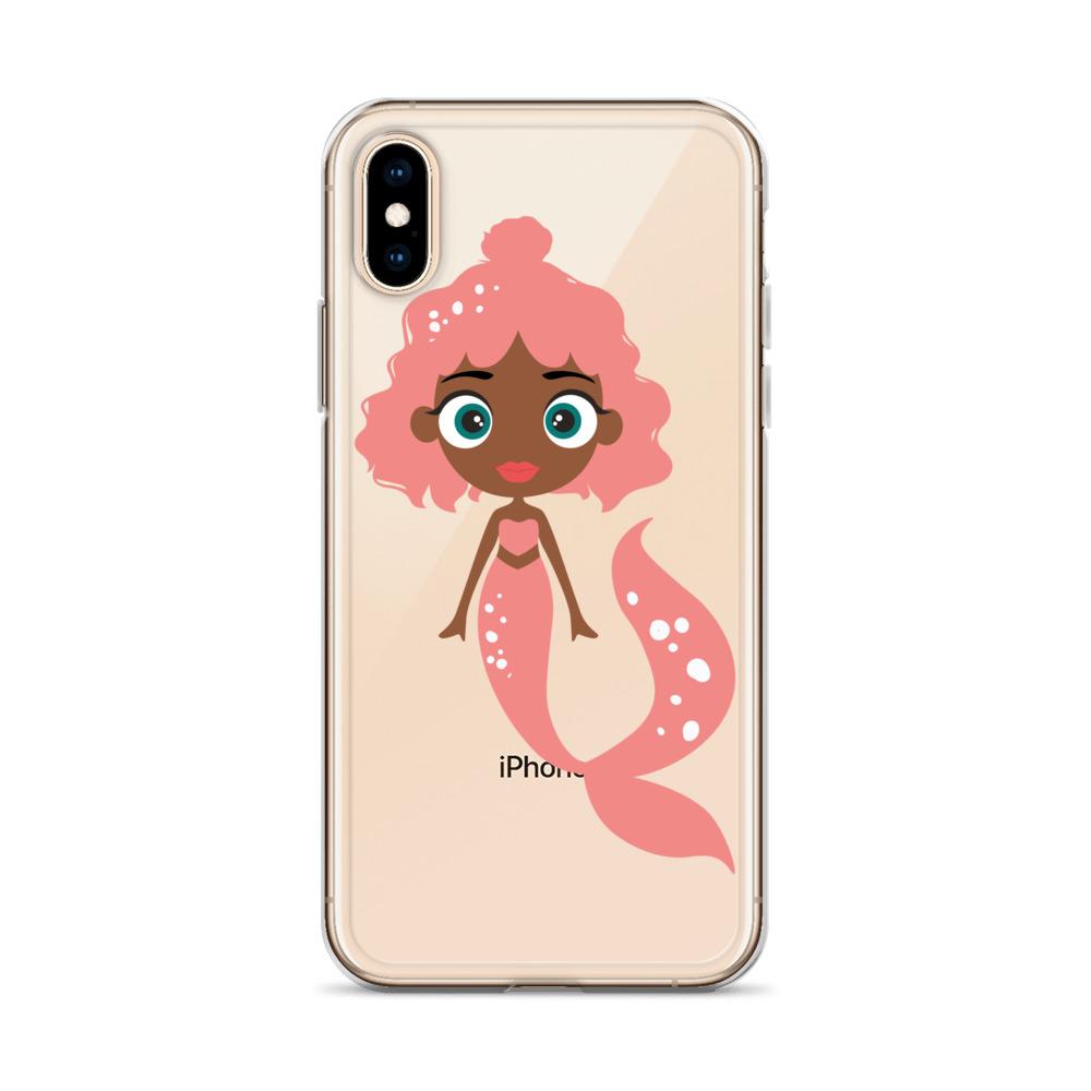 Kritter Mermaid iPhone Case featuring a vibrant mermaid design with a solid polycarbonate back and flexible TPU sides.