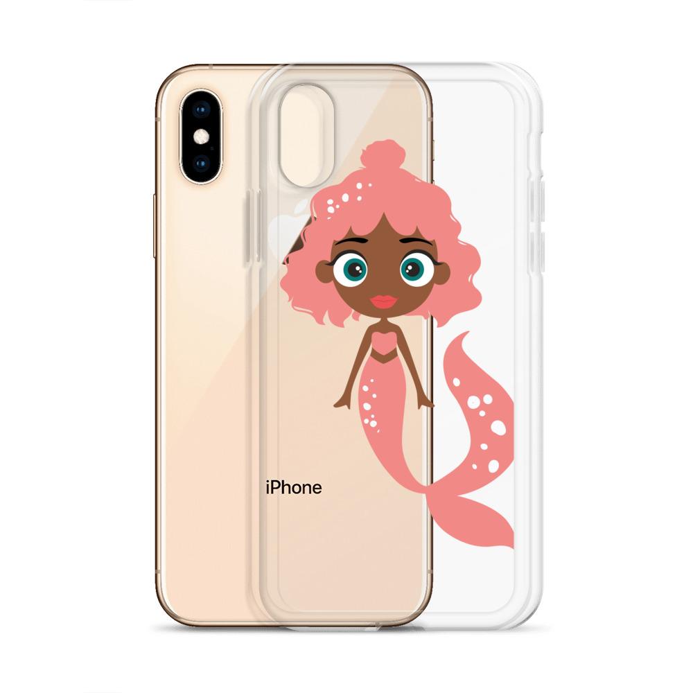 Kritter Mermaid iPhone Case featuring a vibrant mermaid design with a solid polycarbonate back and flexible TPU sides.