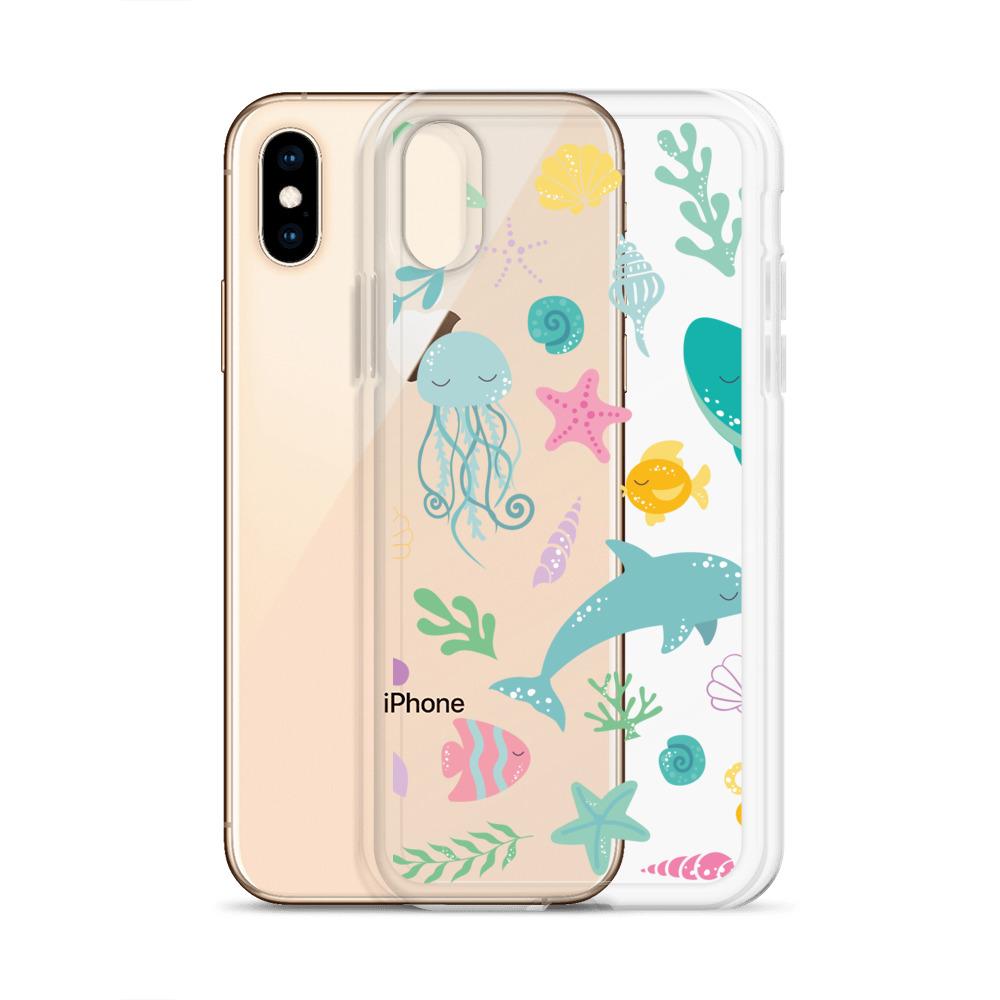 Kritter Mermaid iPhone Case featuring a vibrant mermaid design with a solid polycarbonate back and flexible TPU sides.