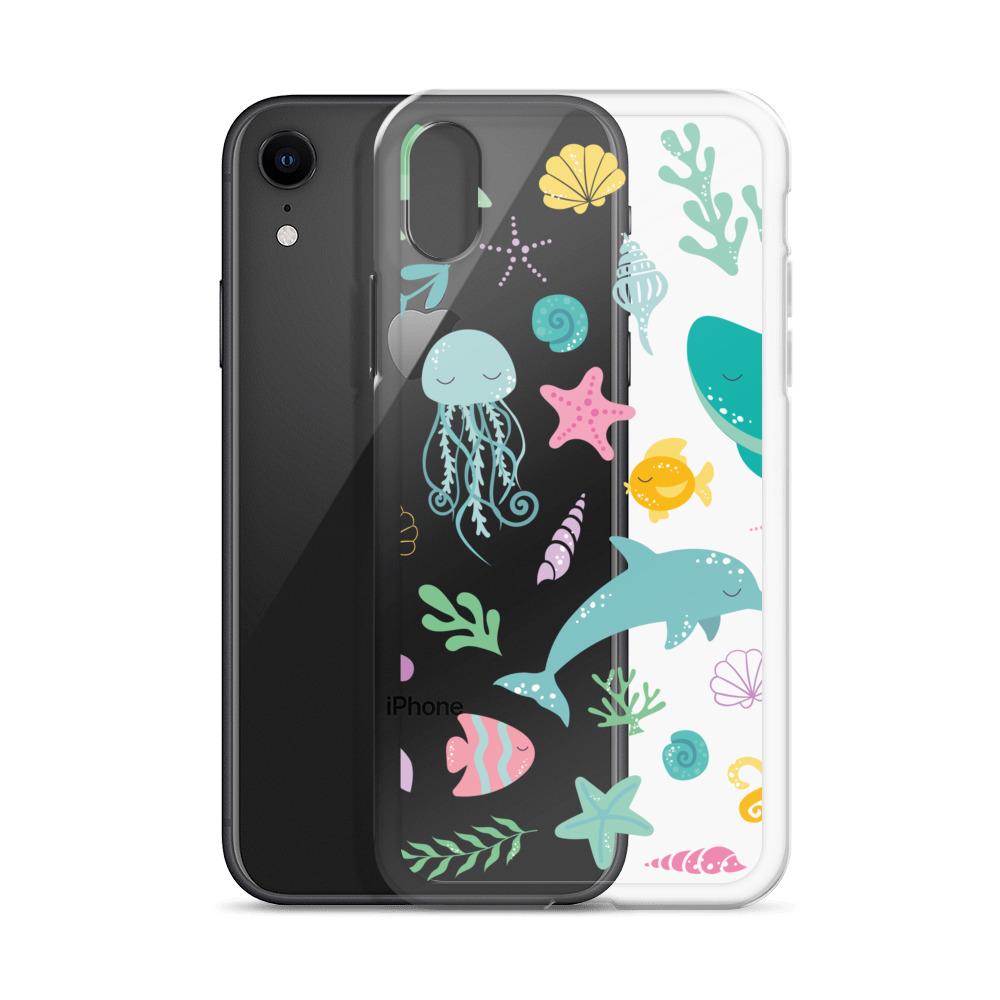 Kritter Mermaid iPhone Case featuring a vibrant mermaid design with a solid polycarbonate back and flexible TPU sides.