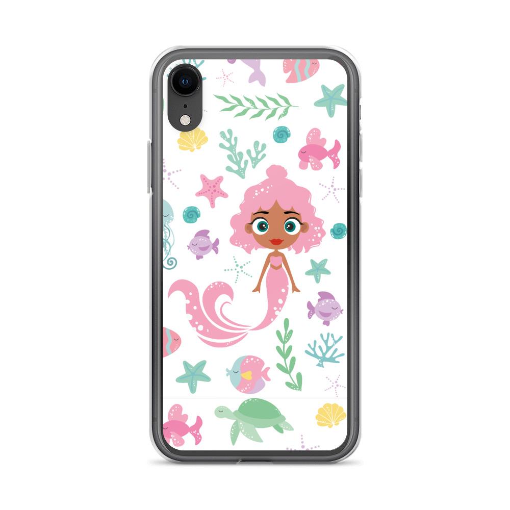 Kritter Mermaid Sea iPhone Case showcasing vibrant mermaid design with durable TPU and polycarbonate materials.