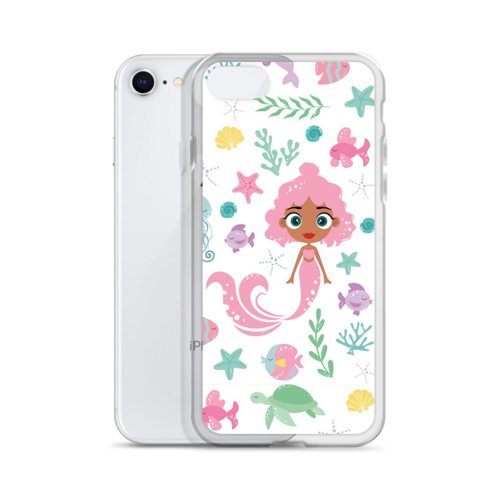 Kritter Mermaid Sea iPhone Case showcasing vibrant mermaid design with durable TPU and polycarbonate materials.