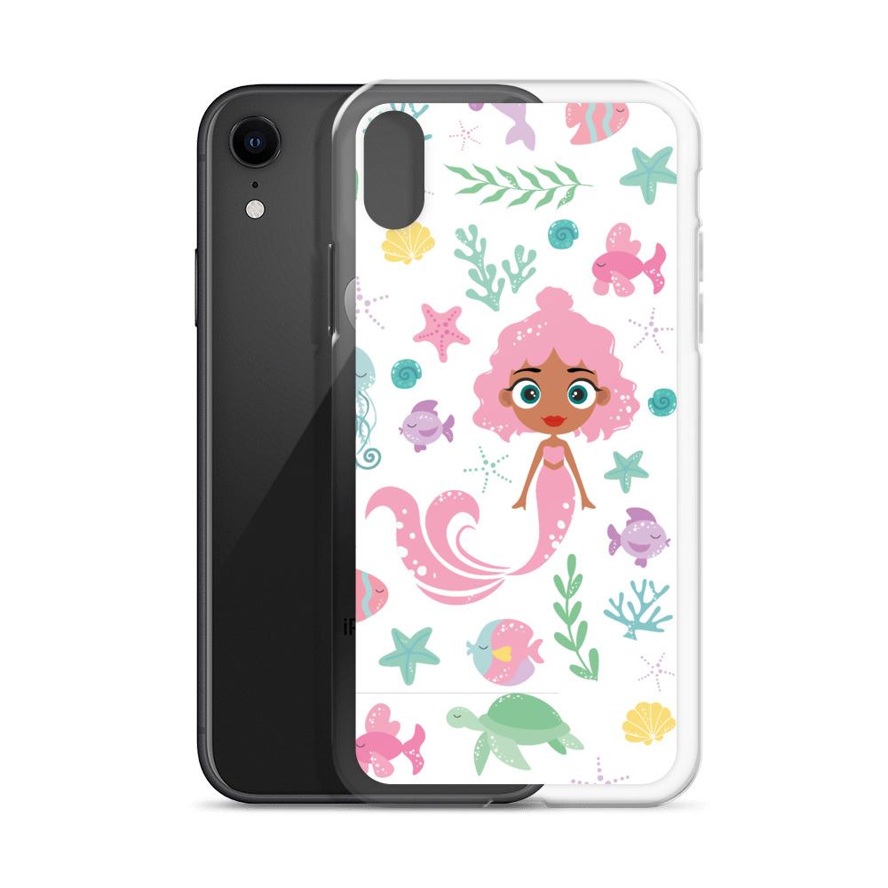 Kritter Mermaid Sea iPhone Case showcasing vibrant mermaid design with durable TPU and polycarbonate materials.