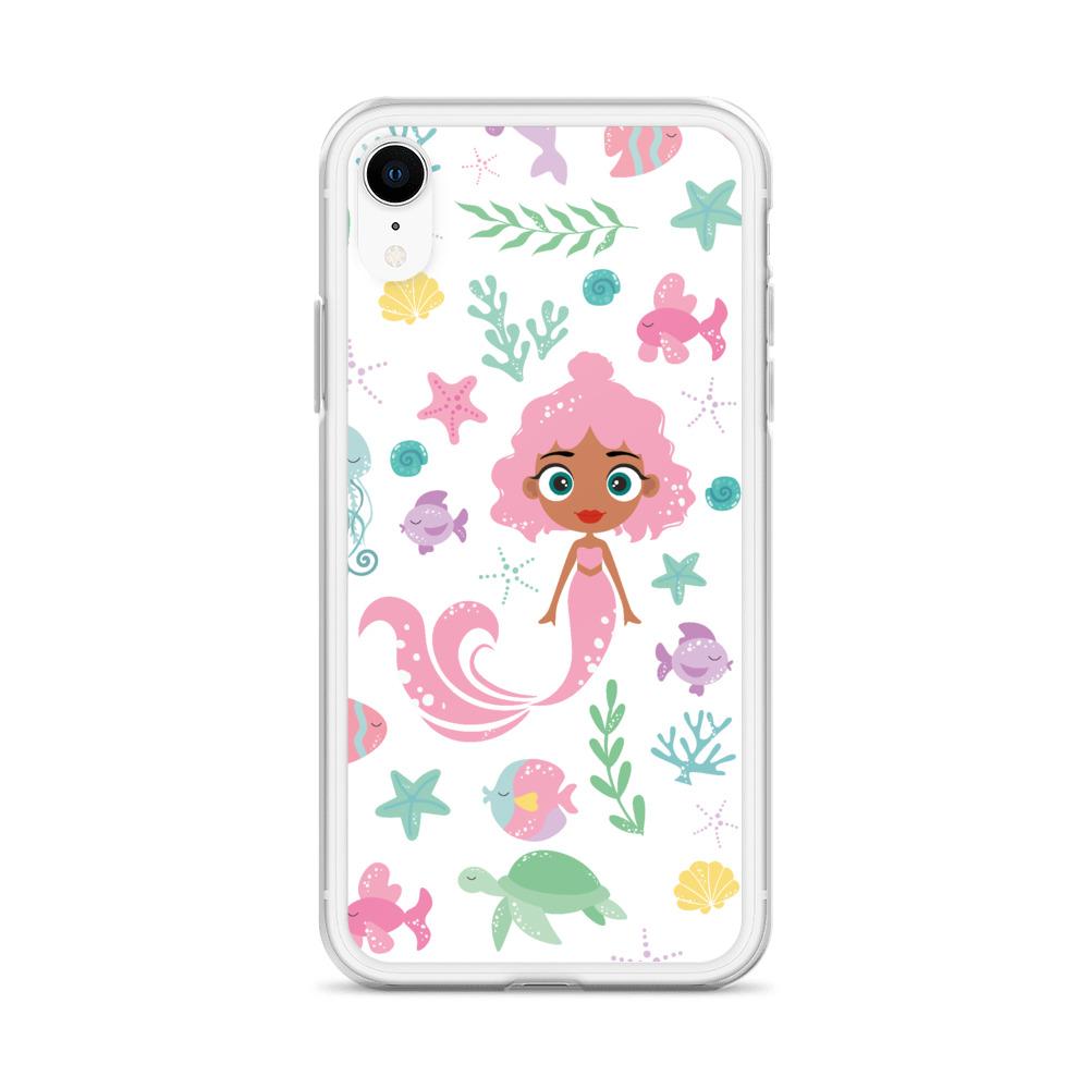 Kritter Mermaid Sea iPhone Case showcasing vibrant mermaid design with durable TPU and polycarbonate materials.