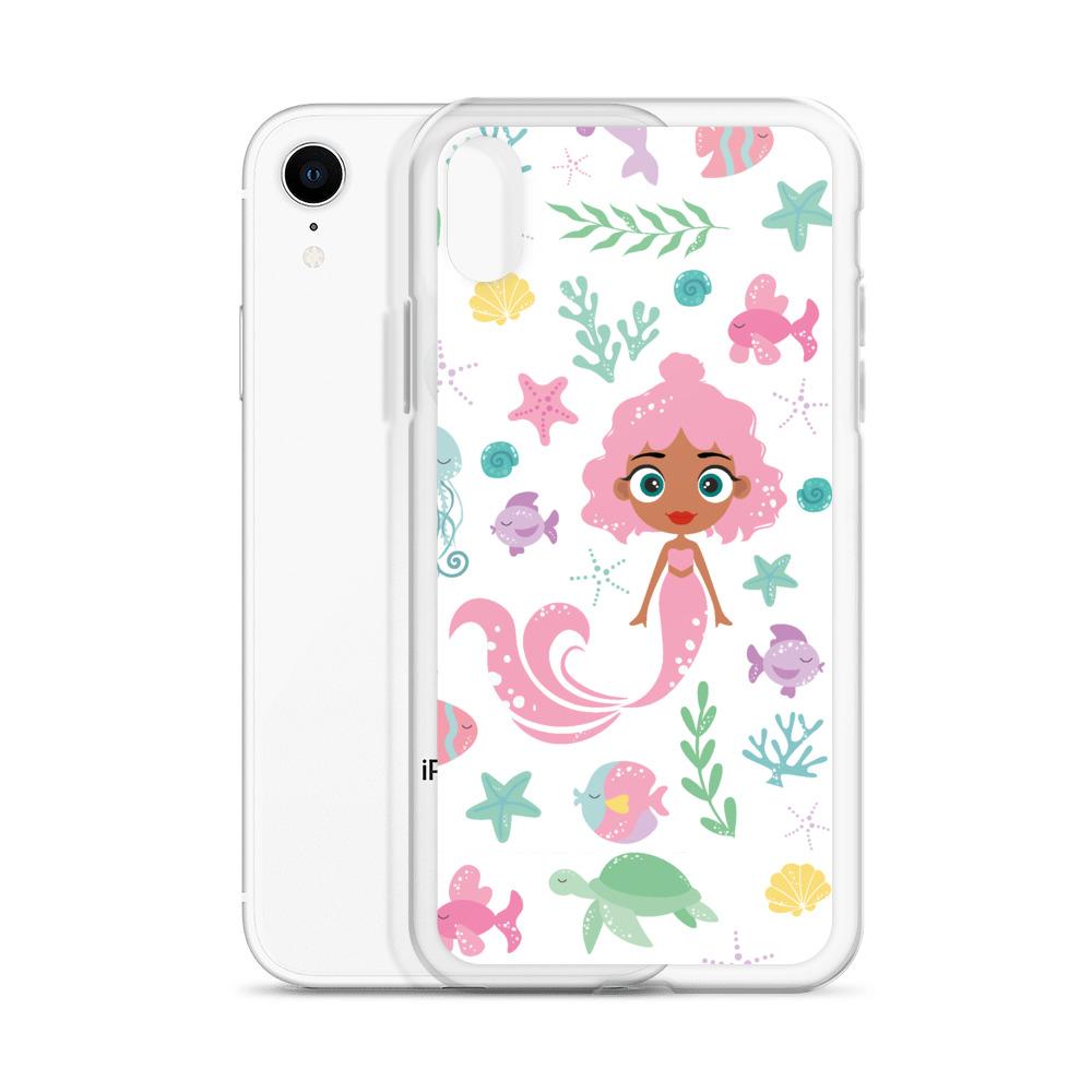 Kritter Mermaid Sea iPhone Case showcasing vibrant mermaid design with durable TPU and polycarbonate materials.