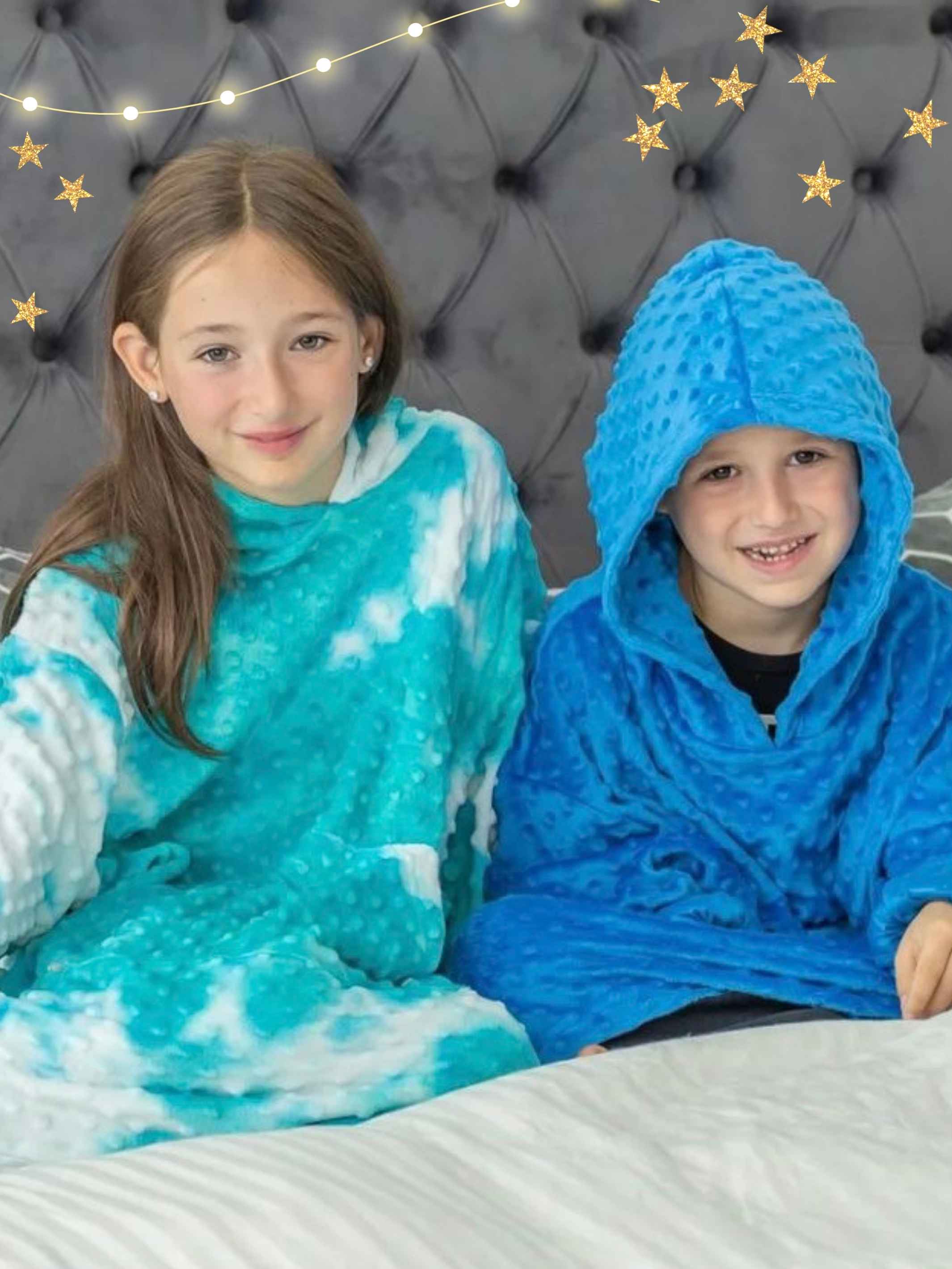 Mommy n Me Oversize Hoodie set in vibrant tie-dye colors, showcasing the plush minky fabric and oversized design for ultimate comfort.