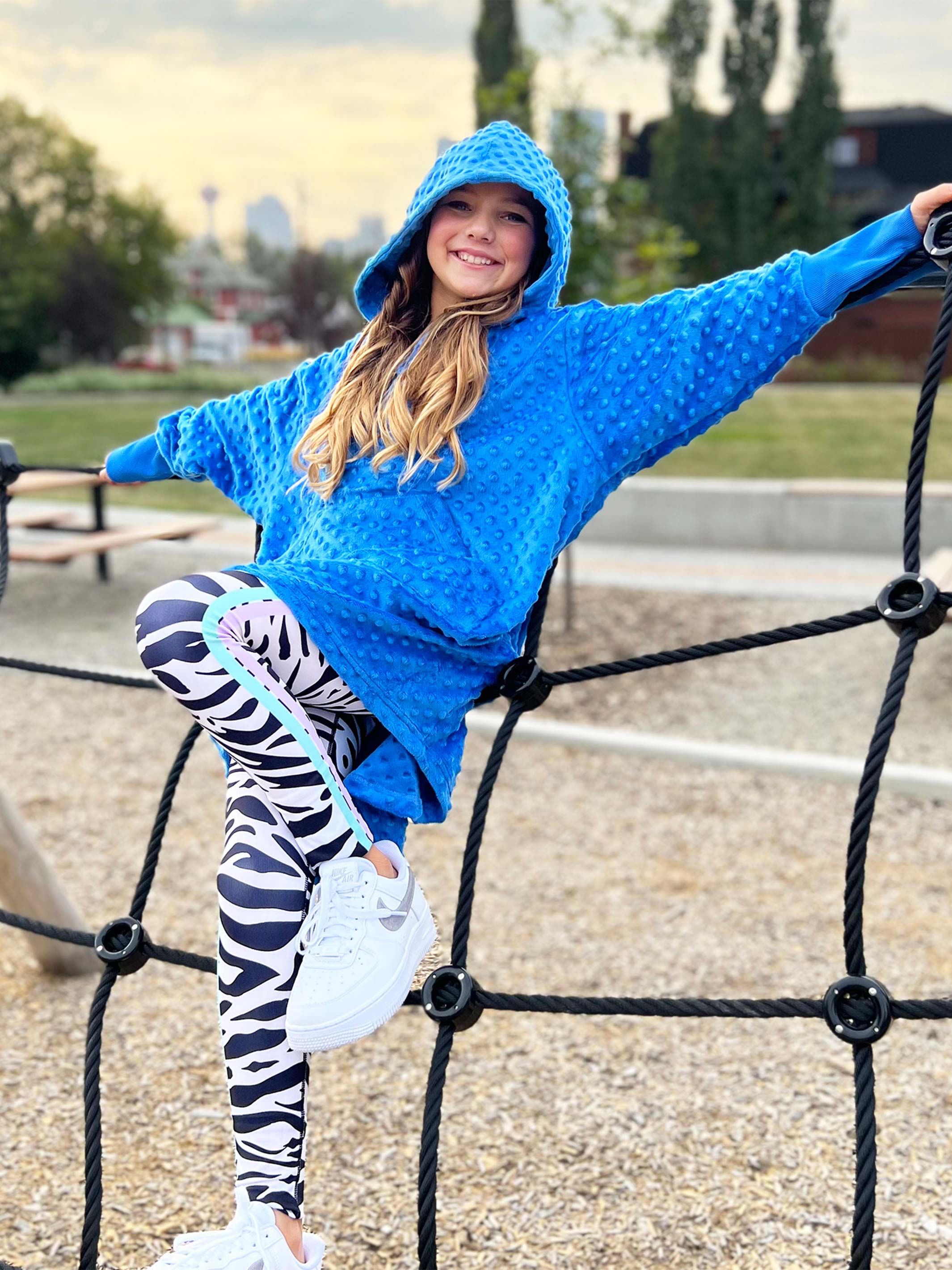 Mommy n Me Oversize Hoodie set in vibrant tie-dye colors, showcasing the plush minky fabric and oversized design for ultimate comfort.