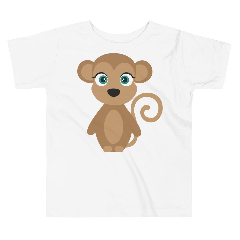 Monkey Kritter Toddler T-shirt in soft cotton with a playful monkey design, perfect for young children.