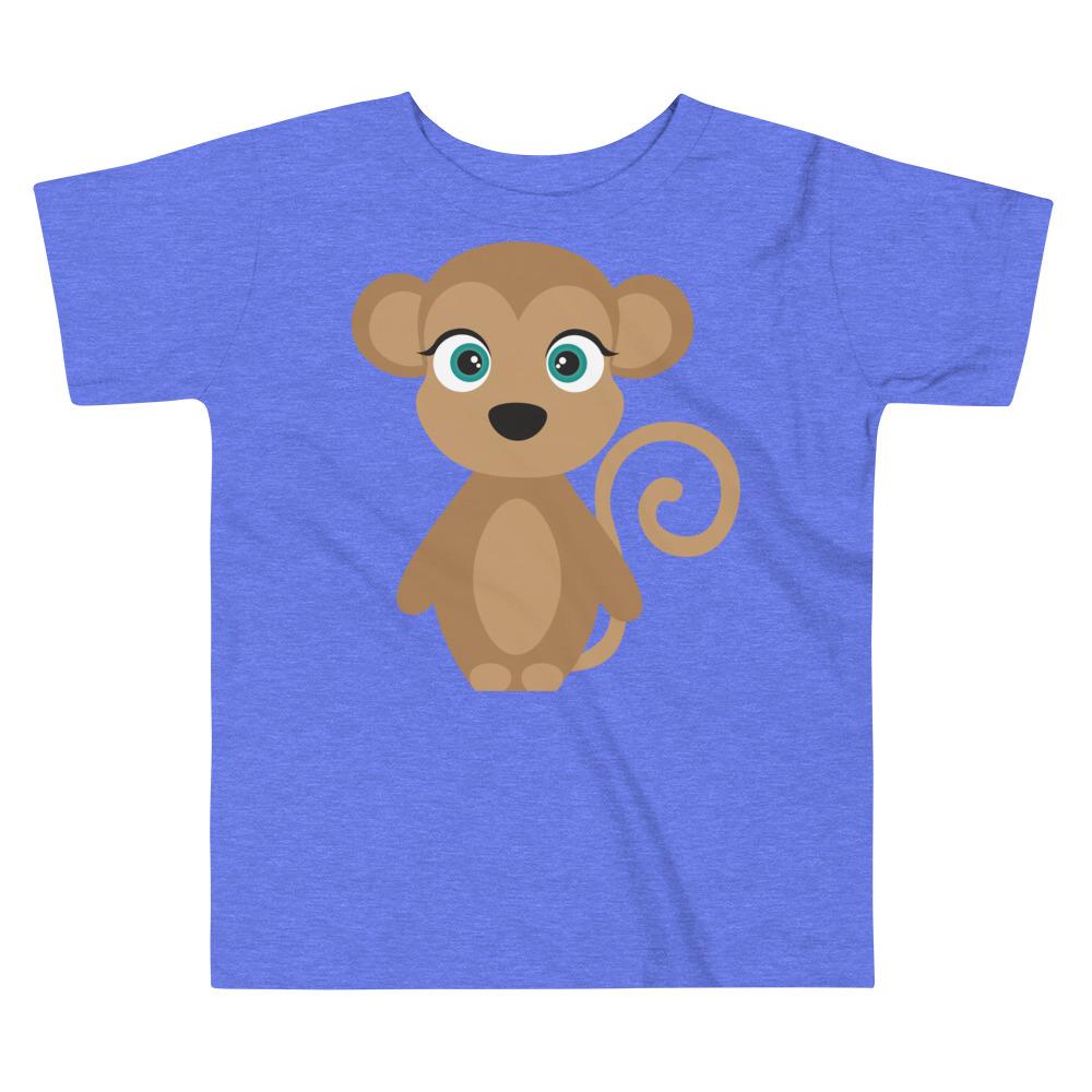 Monkey Kritter Toddler T-shirt in soft cotton with a playful monkey design, perfect for young children.