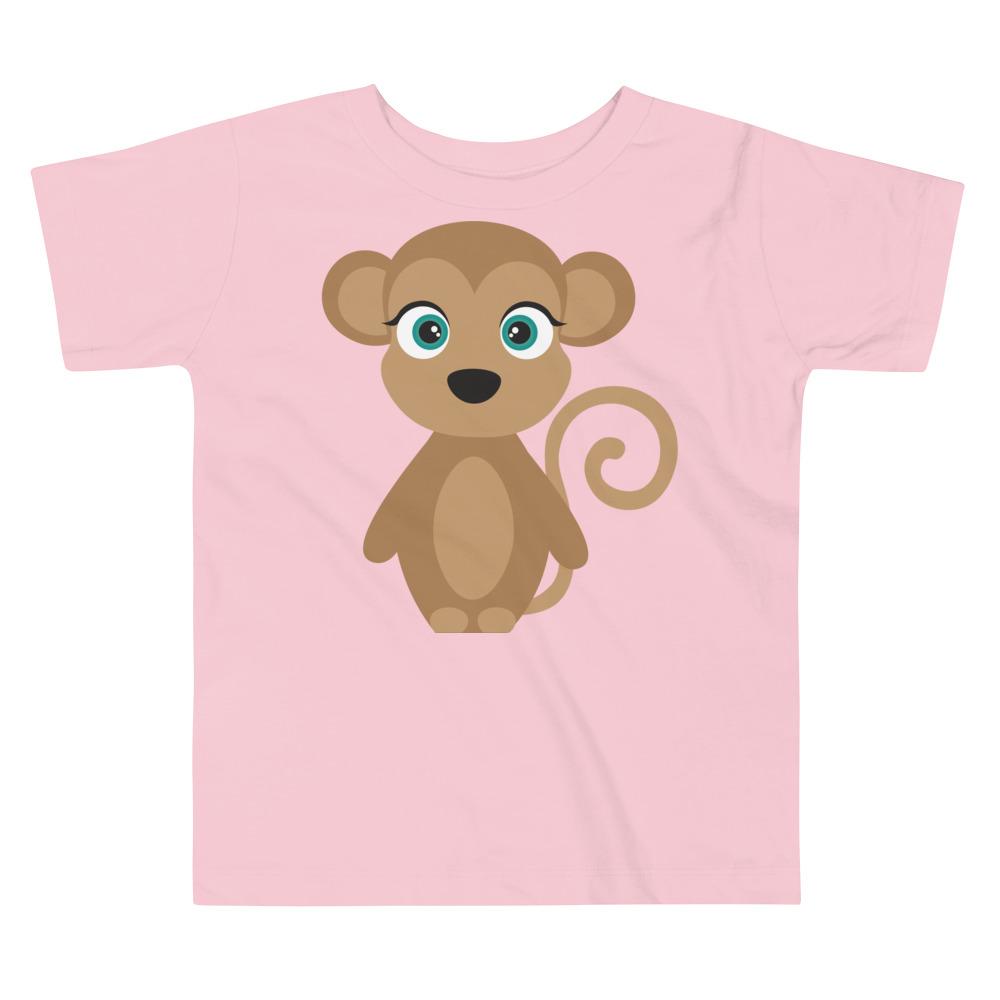 Monkey Kritter Toddler T-shirt in soft cotton with a playful monkey design, perfect for young children.