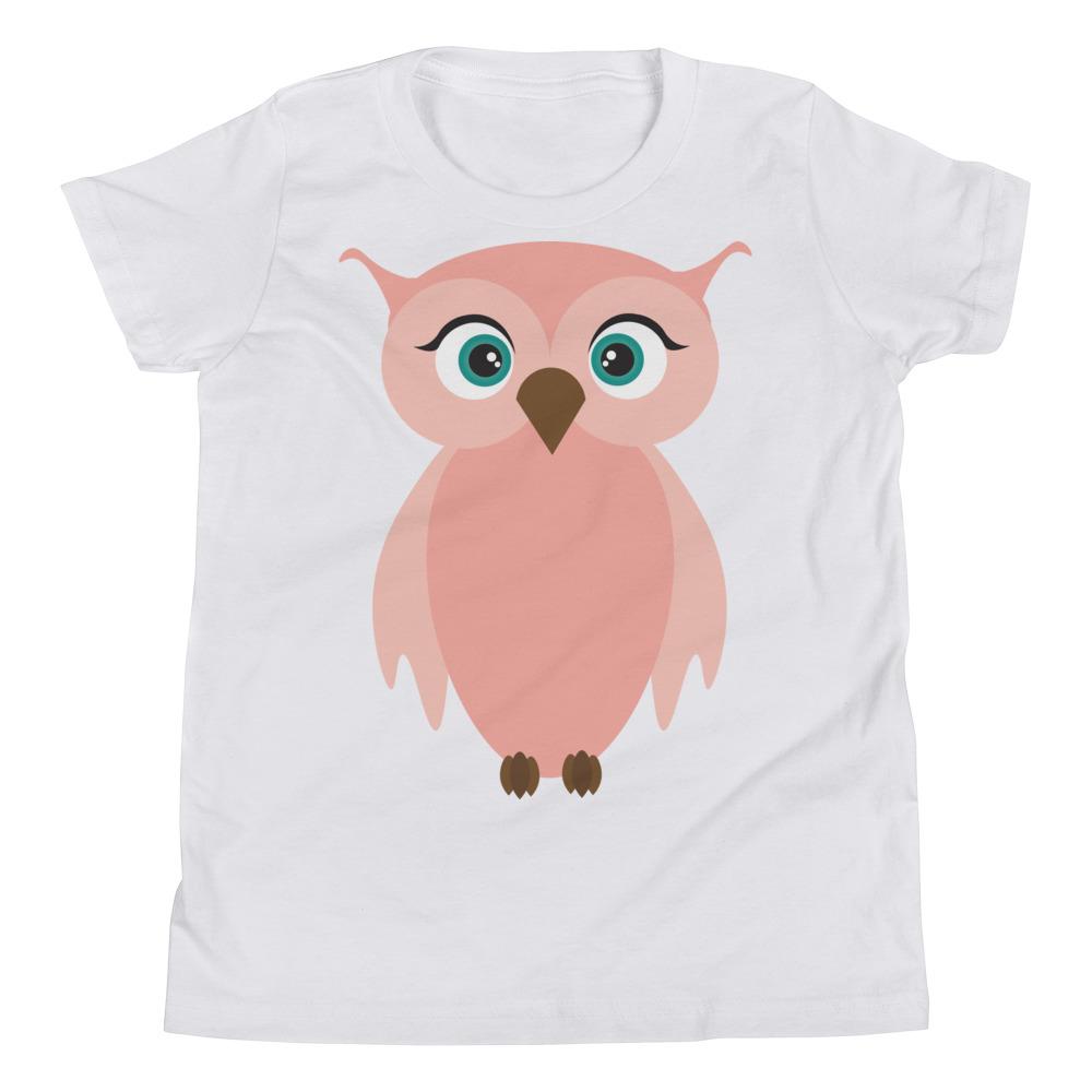 Owl Kritter Kids T-Shirt in soft jersey cotton, featuring a relaxed unisex fit and vibrant owl design.