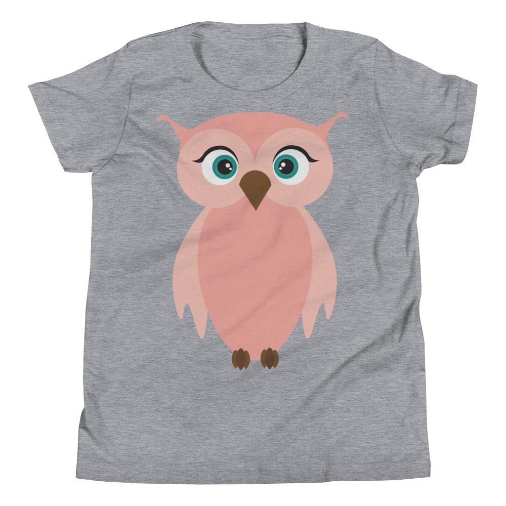 Owl Kritter Kids T-Shirt in soft jersey cotton, featuring a relaxed unisex fit and vibrant owl design.