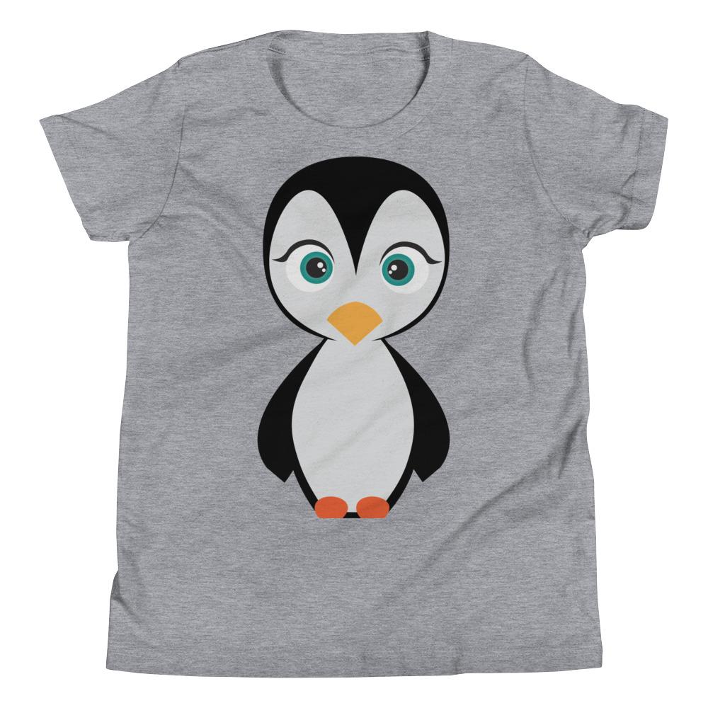 Penguin Kritter Kids T-Shirt in soft jersey cotton, featuring a relaxed unisex fit and available in various sizes.